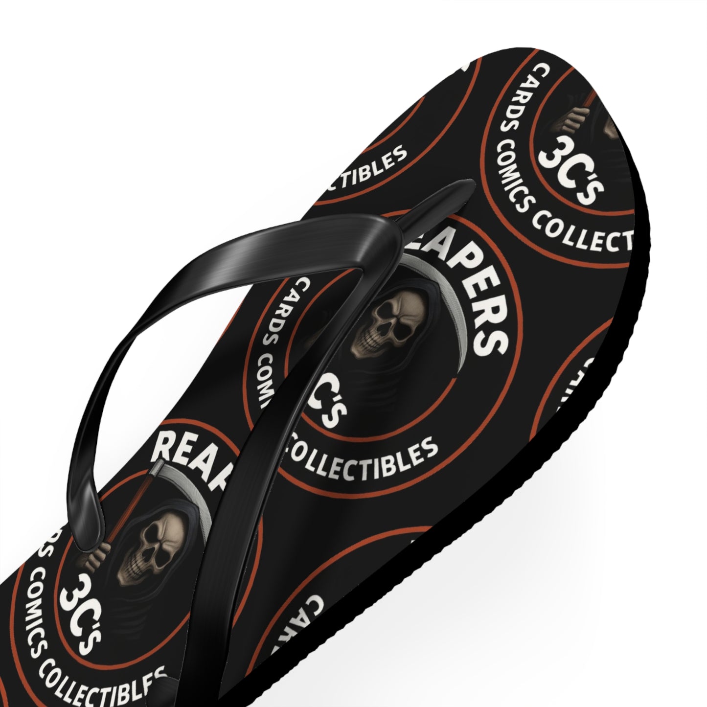 Reapers 3C’s Flip-Flops – OG Grim Reaper Logo Sandals | Veteran Owned