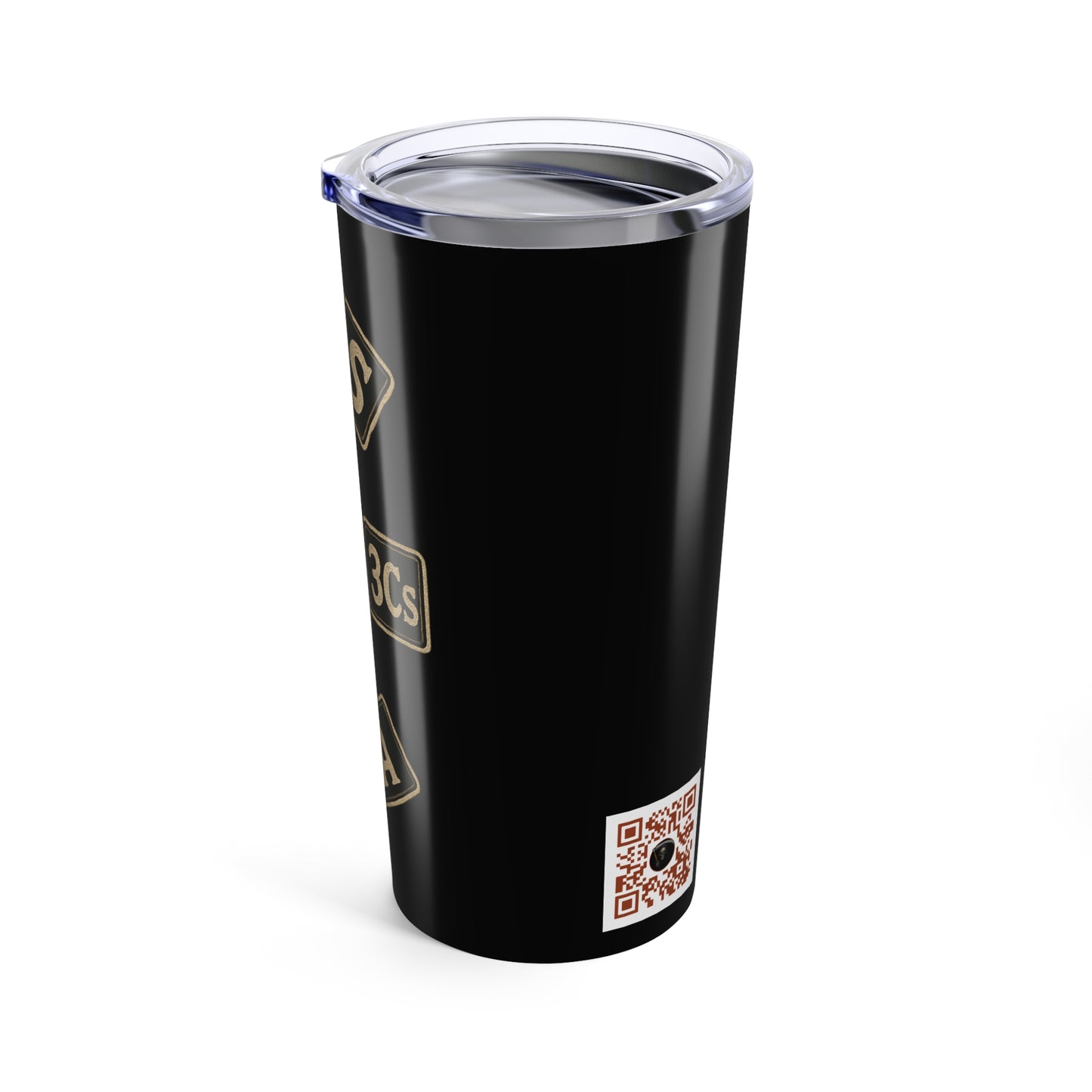 Reapers 3C’s 20 oz Tumbler – Grim Reaper "MC" Style Logo Travel Cup | Veteran Owned