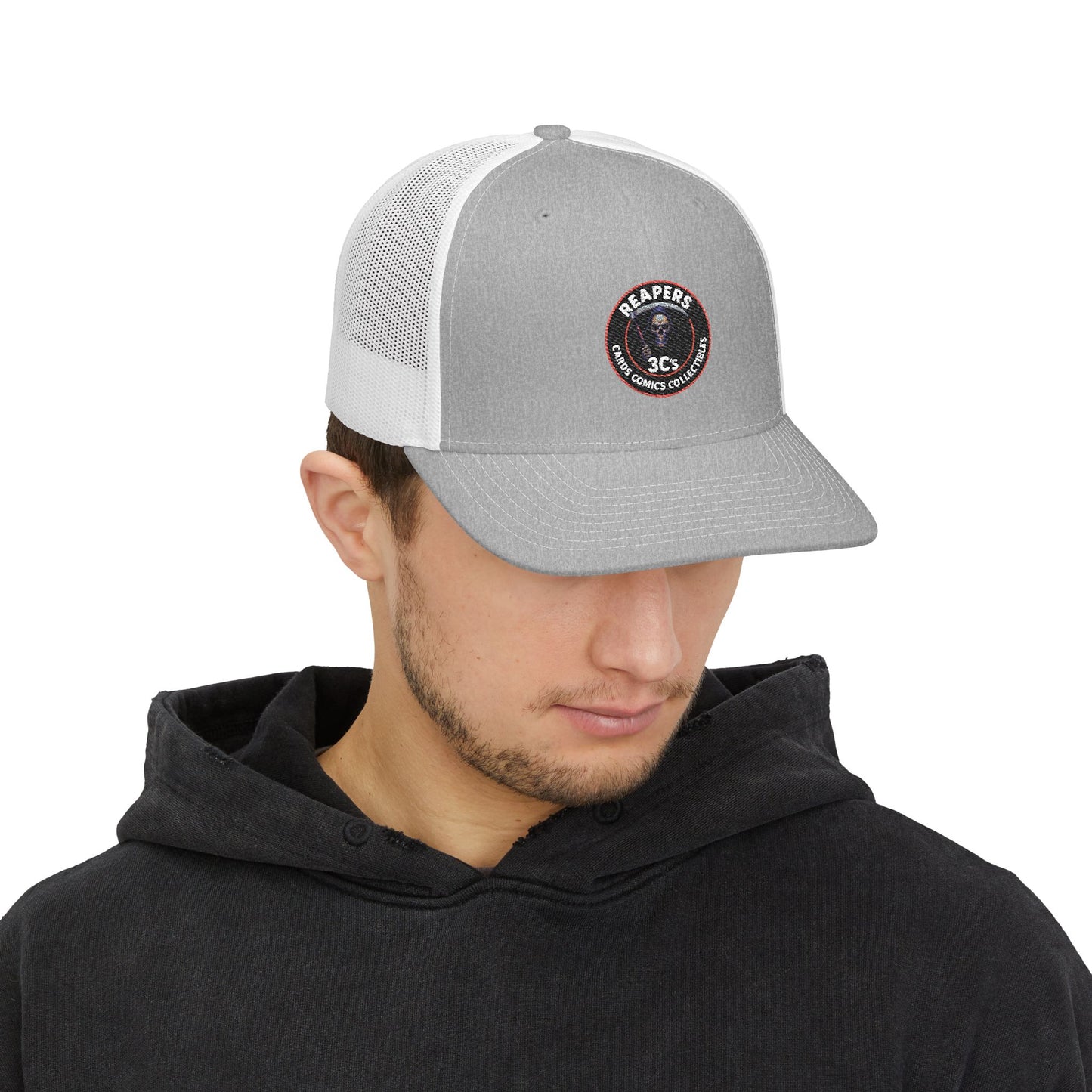 Reapers 3C’s Trucker Hat – Grim Reaper OG Logo Mesh Cap | Veteran Owned Streetwear