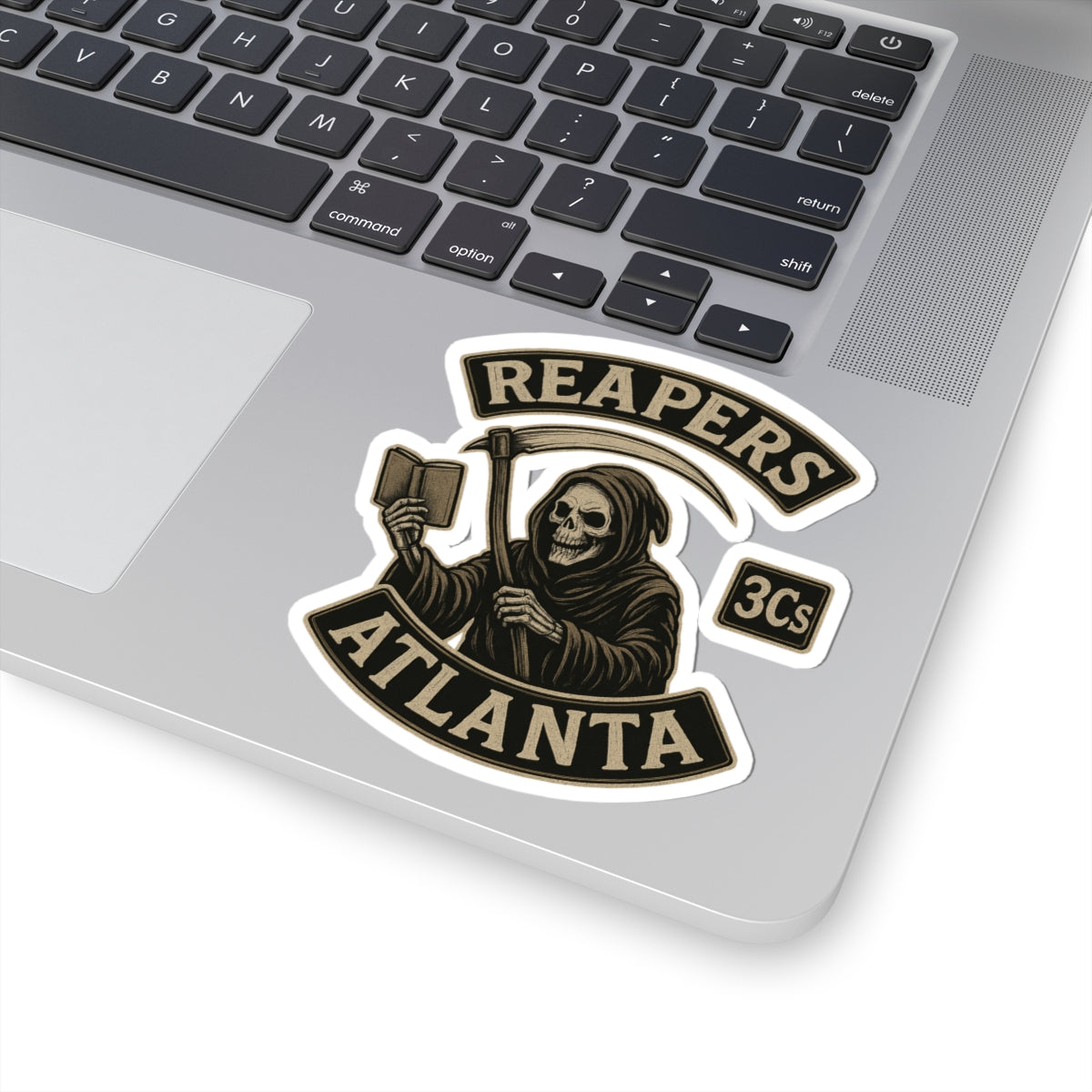 Reapers 3C’s MC Style Sticker – Grim Reaper Decal | Veteran Owned