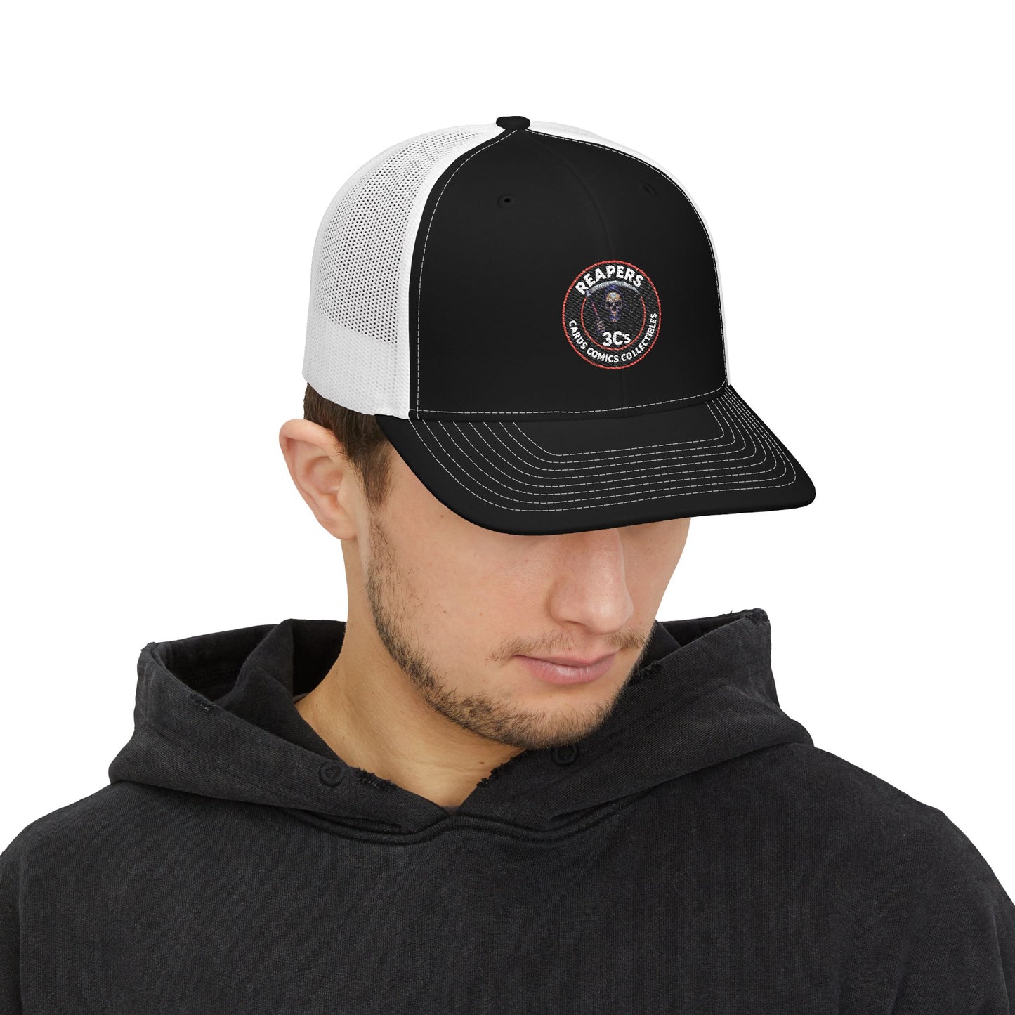 Reapers 3C’s Trucker Hat – Grim Reaper OG Logo Mesh Cap | Veteran Owned Streetwear
