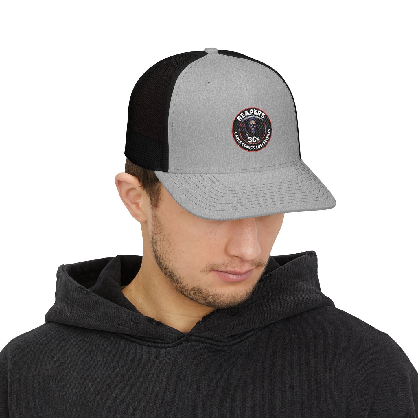 Reapers 3C’s Trucker Hat – Grim Reaper OG Logo Mesh Cap | Veteran Owned Streetwear