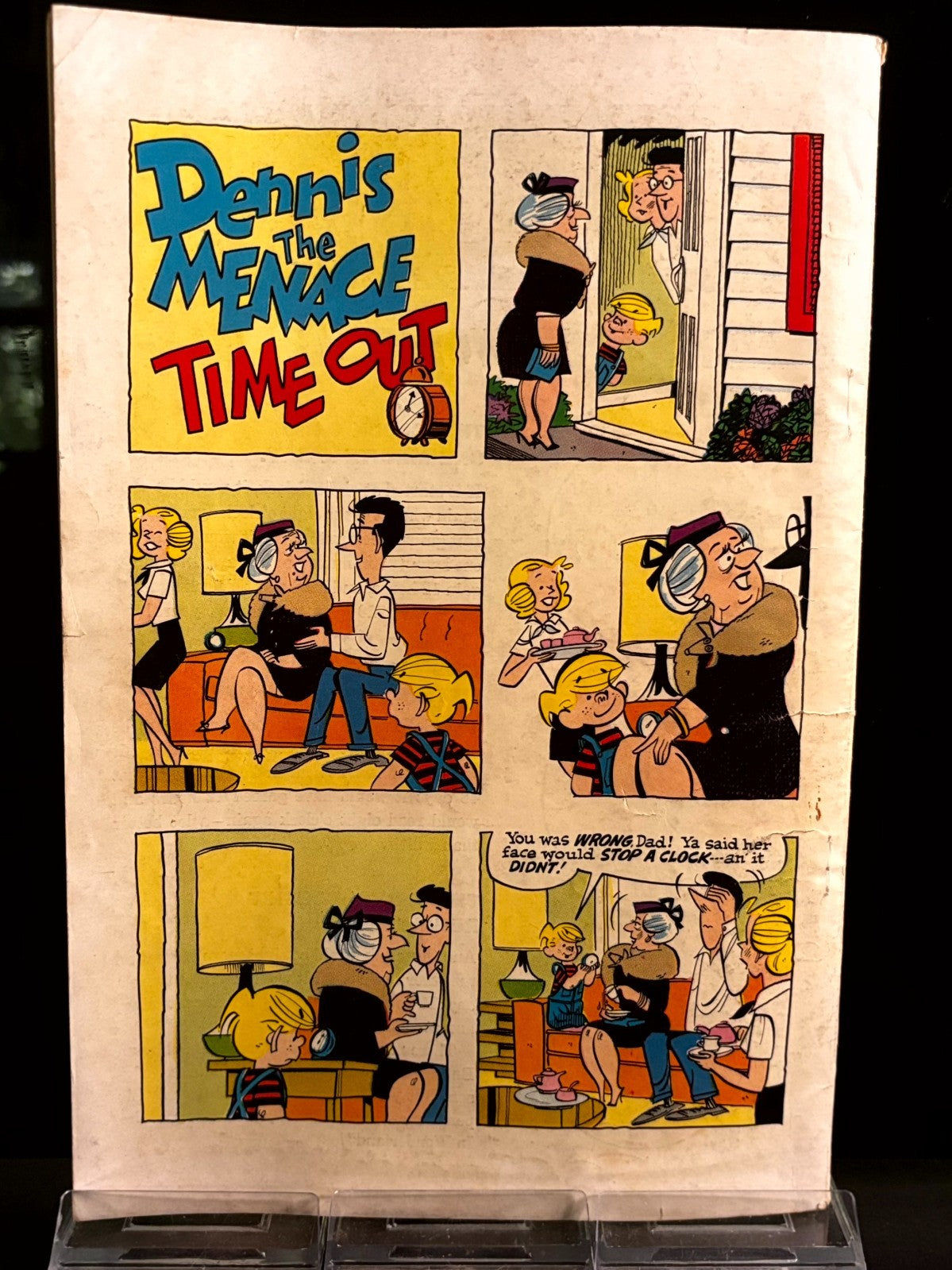 Dennis the Menace Giant Comics Lot #39 46 47 49 50 65 G/VG 1960s Fawcett Key