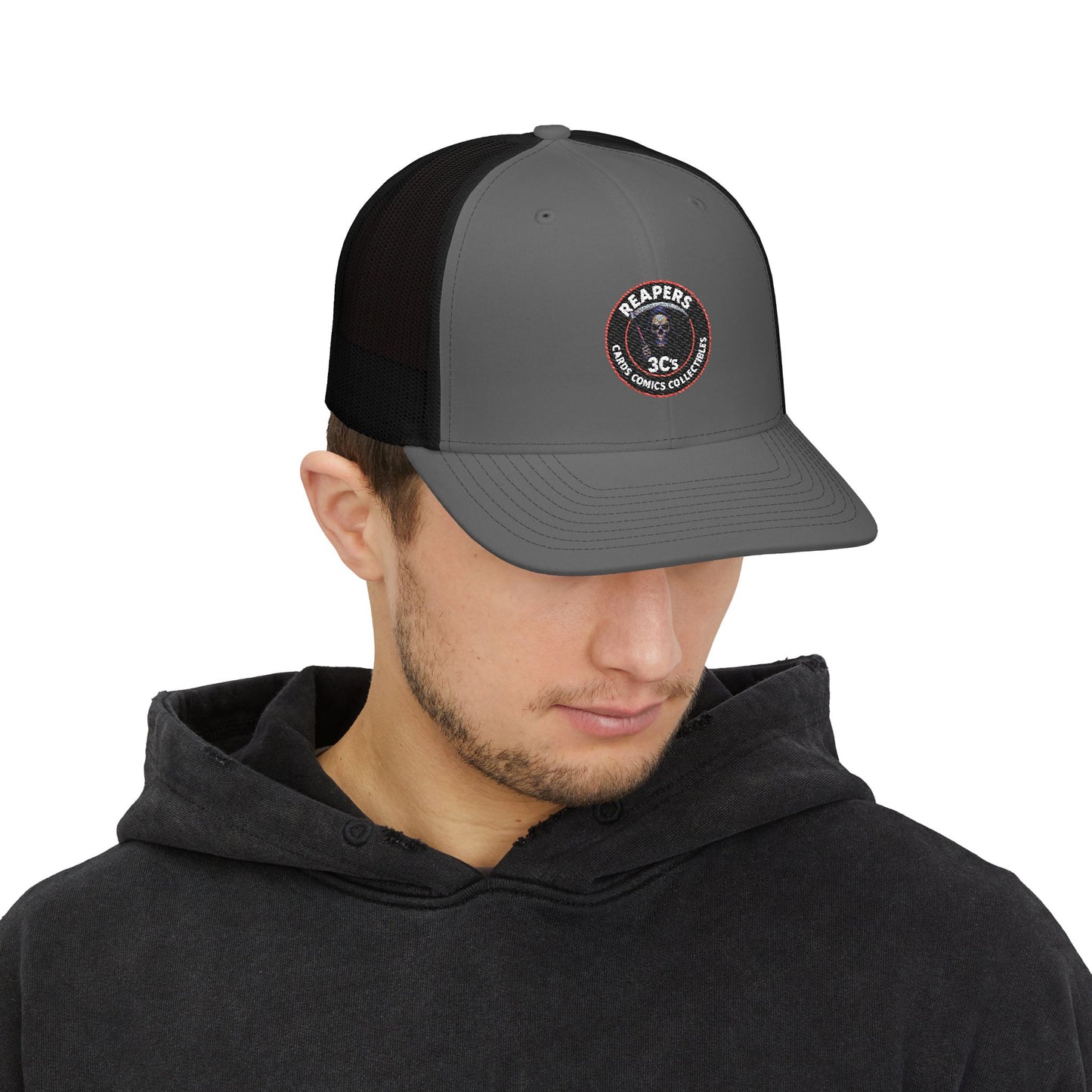 Reapers 3C’s Trucker Hat – Grim Reaper OG Logo Mesh Cap | Veteran Owned Streetwear