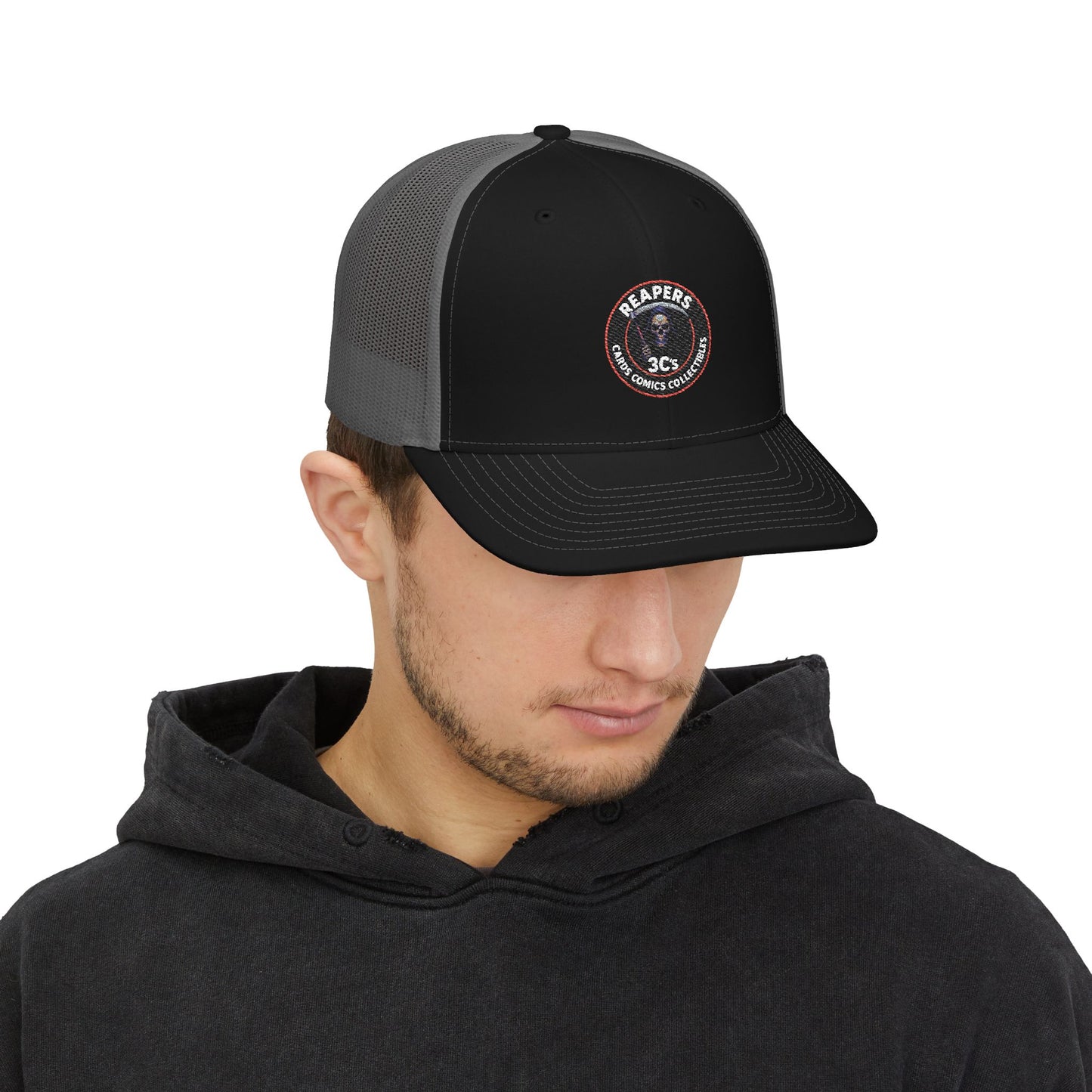 Reapers 3C’s Trucker Hat – Grim Reaper OG Logo Mesh Cap | Veteran Owned Streetwear