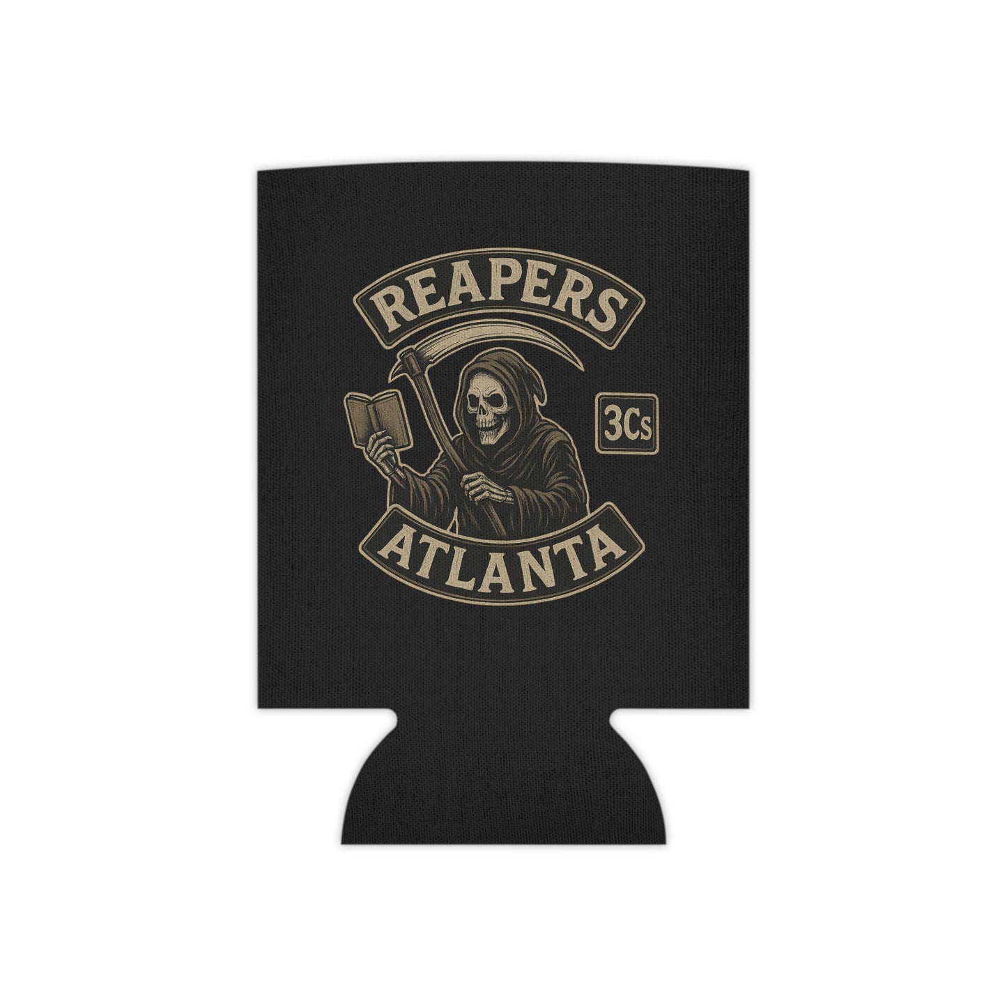 Reapers 3C’s Can Koozie – Grim Reaper "MC" Logo Can Cooler | Veteran Owned