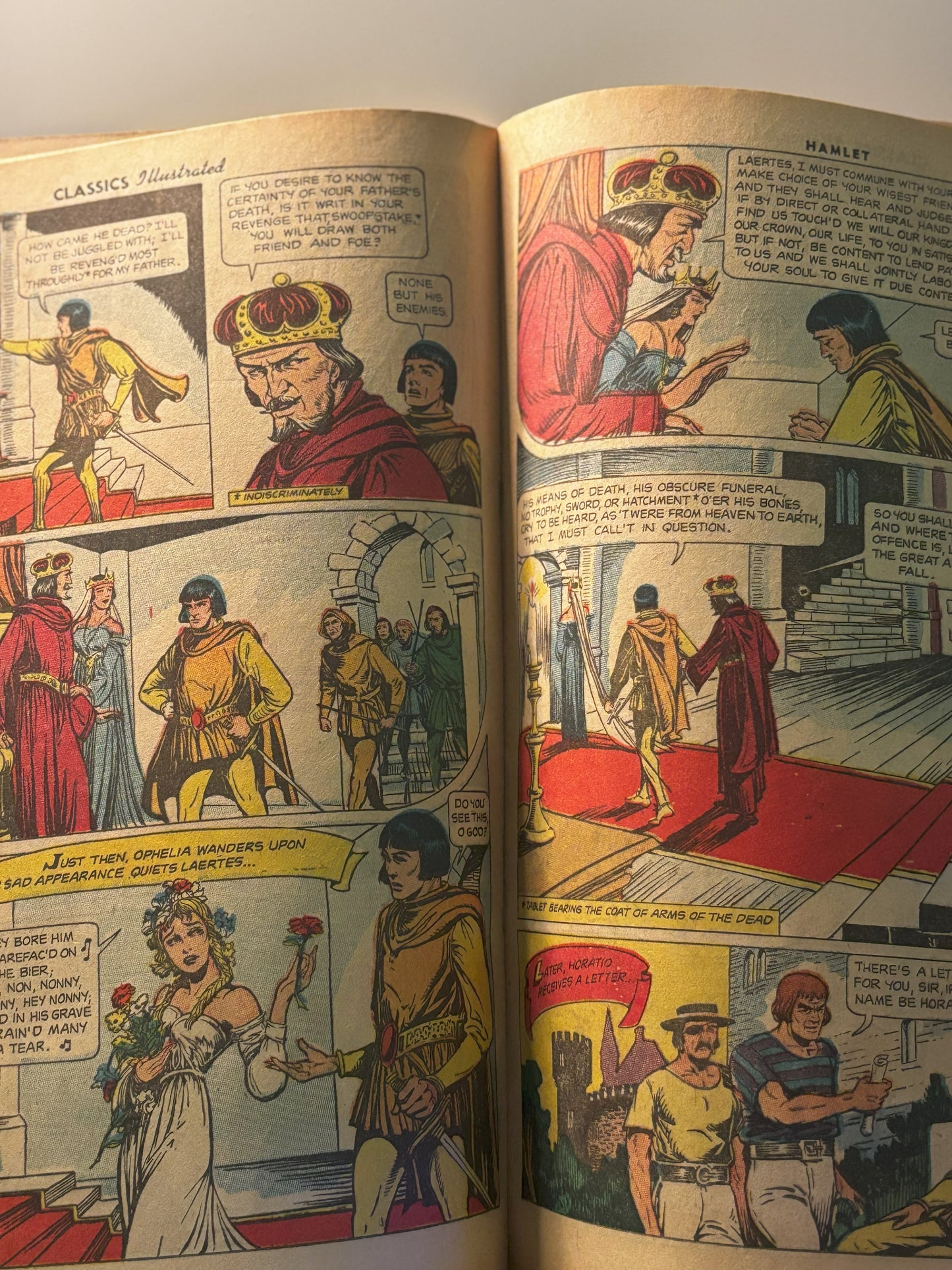 Classics Illustrated #99 – Hamlet (1952) – Shakespeare Adaptation – VG Golden Age Comic