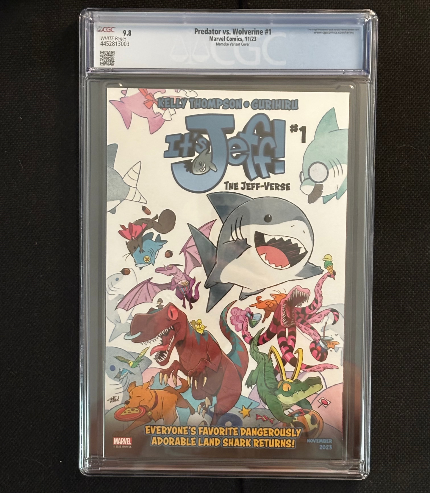Predator vs. Wolverine #1 (2023 Marvel) CGC 9.8 | Peach Momoko Variant | First Issue | Marvel Crossover