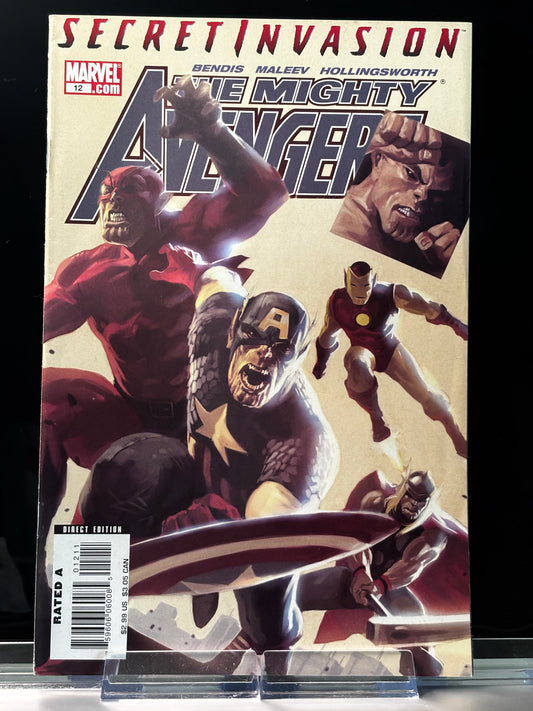 The Mighty Avengers #12 (2008 Marvel Comics) – VF/NM – Nick Fury’s Secret Invasion Prelude – Bendis & Maleev