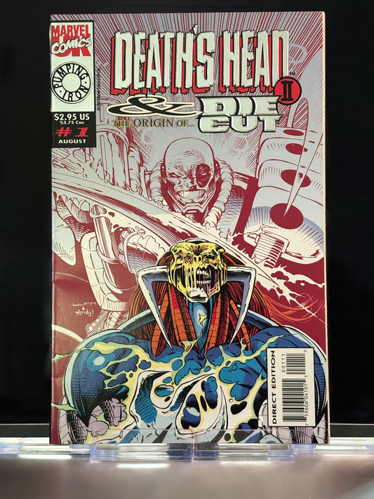 Death’s Head II & The Origin of Die-Cut #1 (1993 Marvel UK) – NM – “The First Cut” – Antihero Origin One-Shot