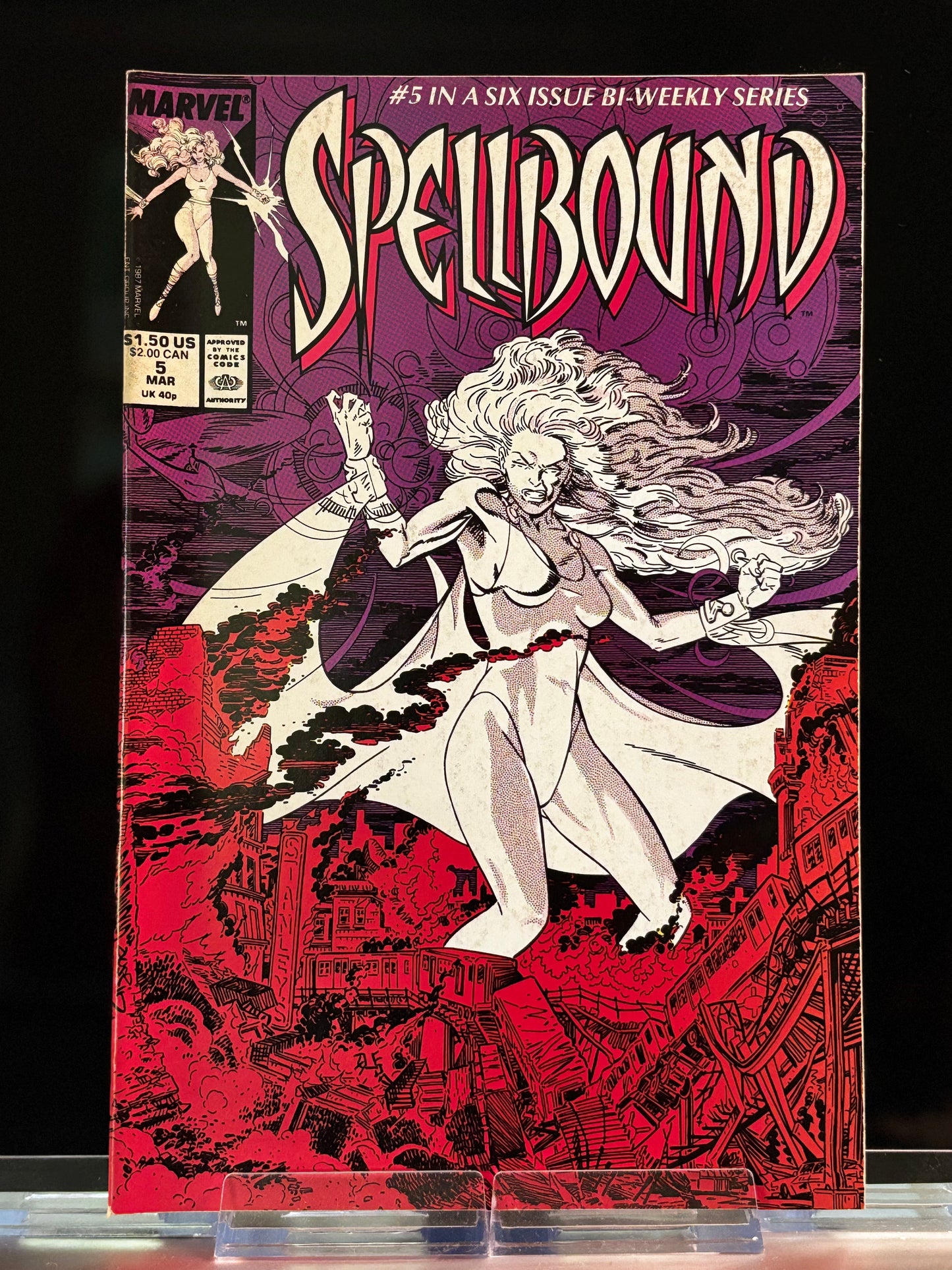 Spellbound #3–5 (1988 Marvel Comics) – VF/NM Lot – Louise Simonson Urban Magic Mini-Series