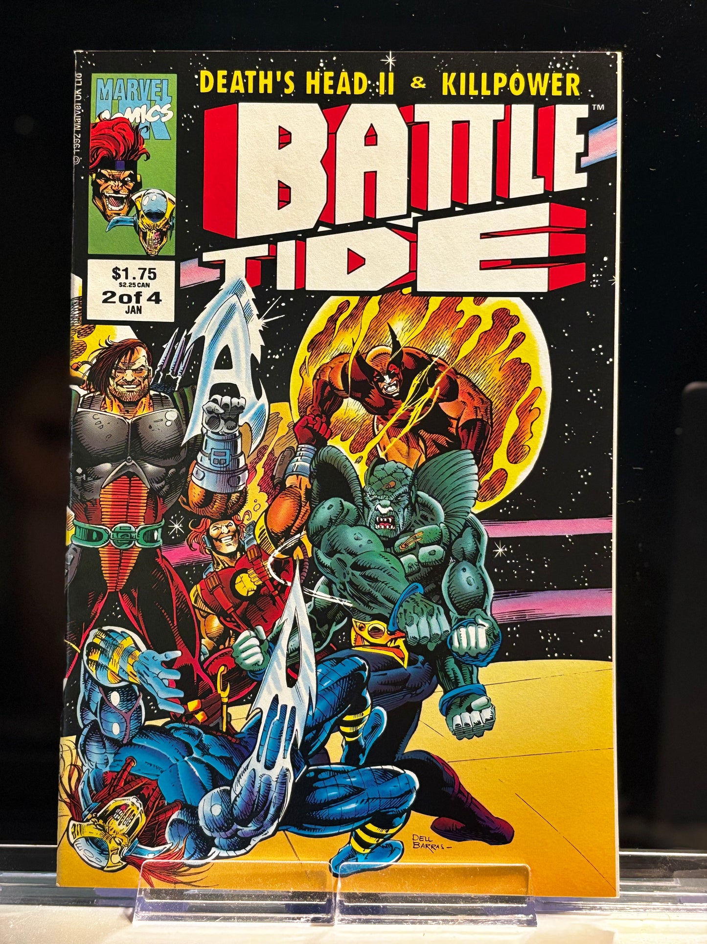 Battletide #1 & 2 (1992 Marvel UK) – VF/NM – Death’s Head II Cosmic Gladiator War – 2-Issue Lot