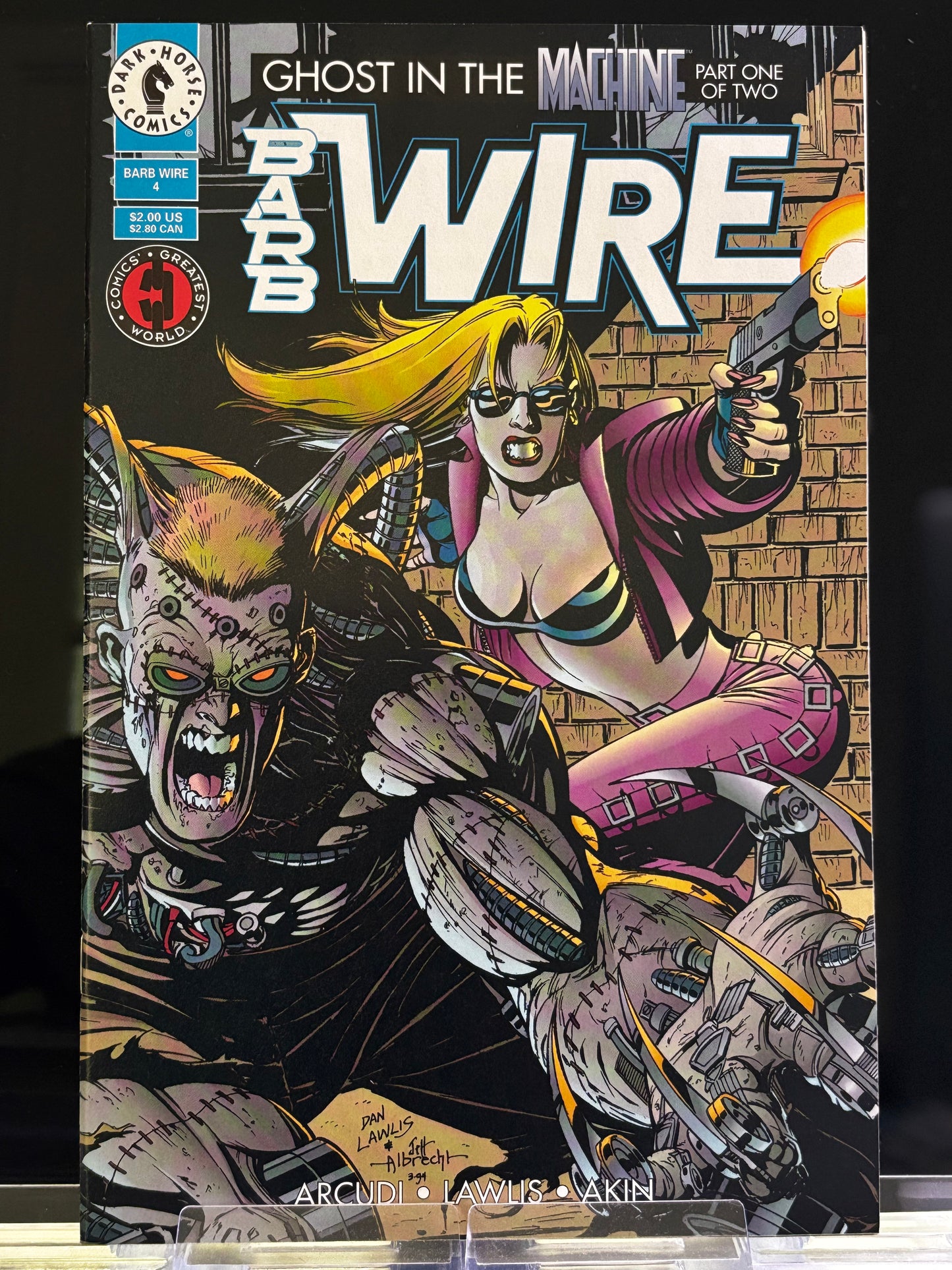Barb Wire #2, 3, 4 (1994 Dark Horse Comics) – VF/NM – Gritty Cyber-Noir Bounty Hunter Lot
