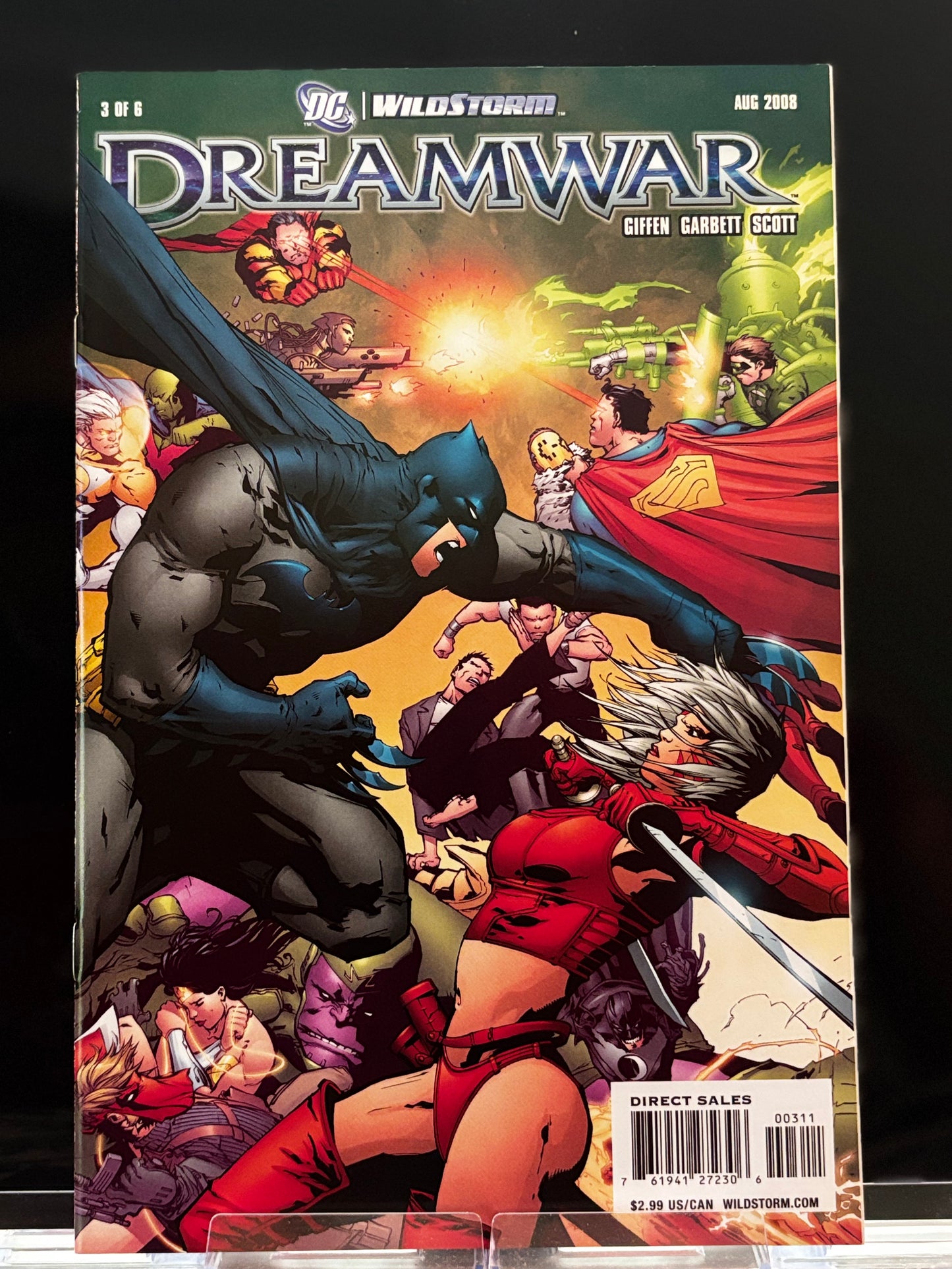 DC Wildstorm: DreamWar #1–3 (2008) – Superman vs. Wildcats – VF/NM Lot – Dreamscape Crossover