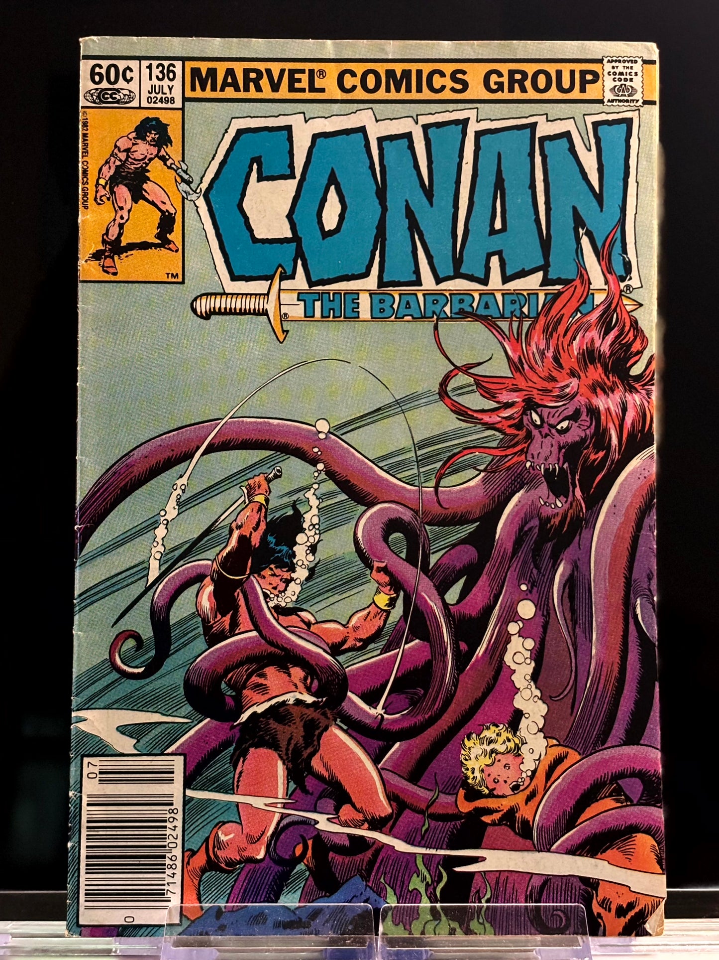 Conan the Barbarian #133, 134, 136, 141, 143 (1970 Marvel) VF/NM Bronze Age Sword & Sorcery Lot