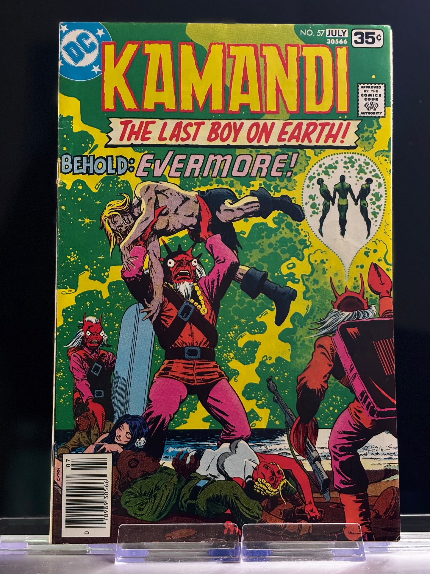 Kamandi, The Last Boy on Earth #57 (1977 DC Comics) – “Behold: Evermore” – VF/NM Final Arc Bronze Age Classic