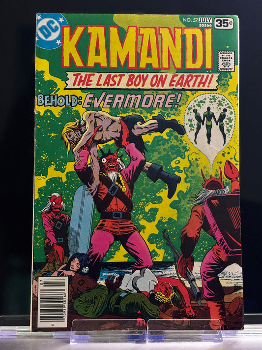 Kamandi, The Last Boy on Earth #57 (1977 DC Comics) – “Behold: Evermore” – VF/NM Final Arc Bronze Age Classic