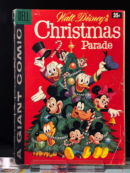 Walt Disney’s Christmas Parade #9 (1958 Dell Comics) – G/VG – Giant Holiday Special Featuring Donald Duck & Mickey Mouse