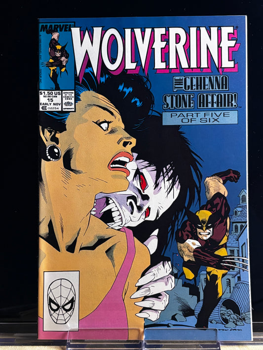 Wolverine #15 (1989 Marvel Comics) – NM – Madripoor Showdown in Claremont’s Landmark Solo Run