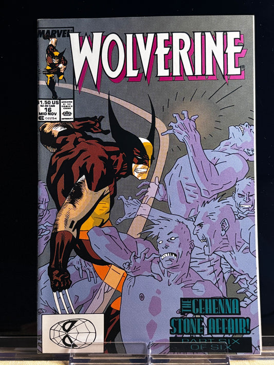 Wolverine #16 (1989 Marvel Comics) – NM – Final Chapter in Claremont’s Madripoor Patch Arc