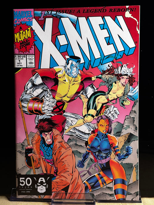 X-Men #1 (1991 Marvel Comics) – Variant Cover B – VF/NM – Wolverine & Cyclops Spotlight