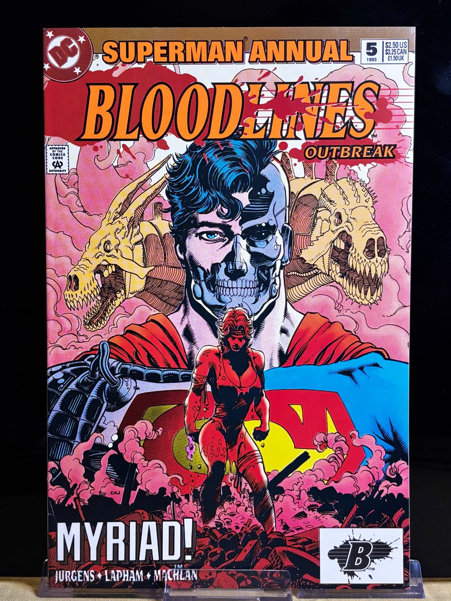 DC Bloodlines Lot (1993) VF/NM – Superman Annual #5, Lobo #1, JLA #7, JLI #4, Eclipso #1, Green Arrow – New Blood Arc