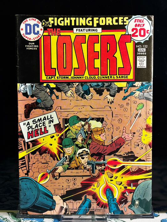 Our Fighting Forces #152 (1974 DC Comics) – The Losers – Bronze Age War Comic – VF