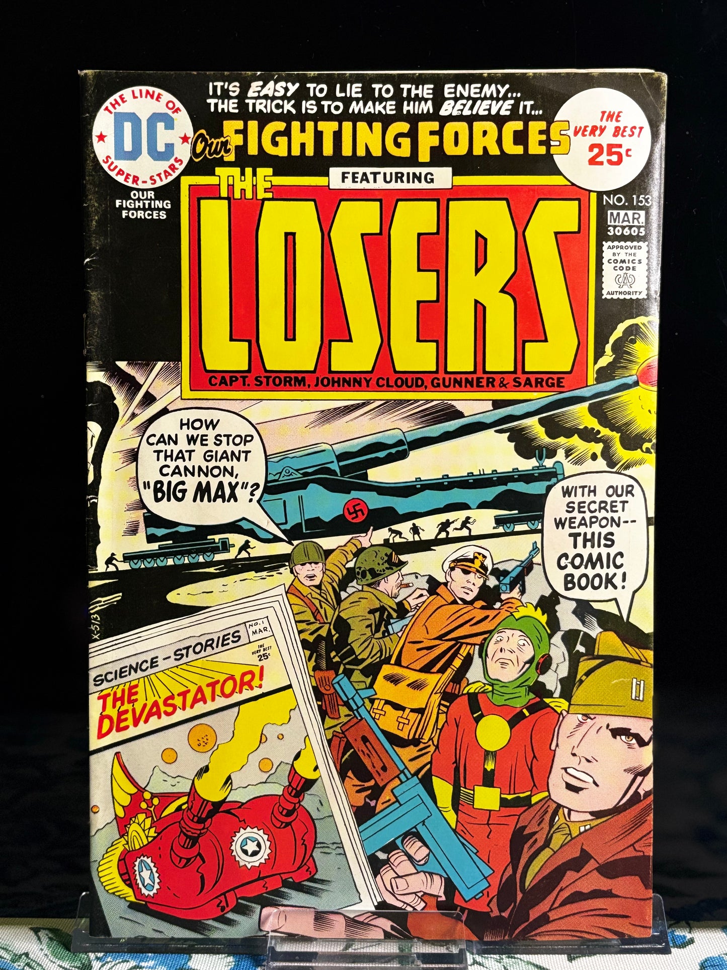 Our Fighting Forces #153 (1975 DC Comics) – VF – The Losers in Bronze Age War Action