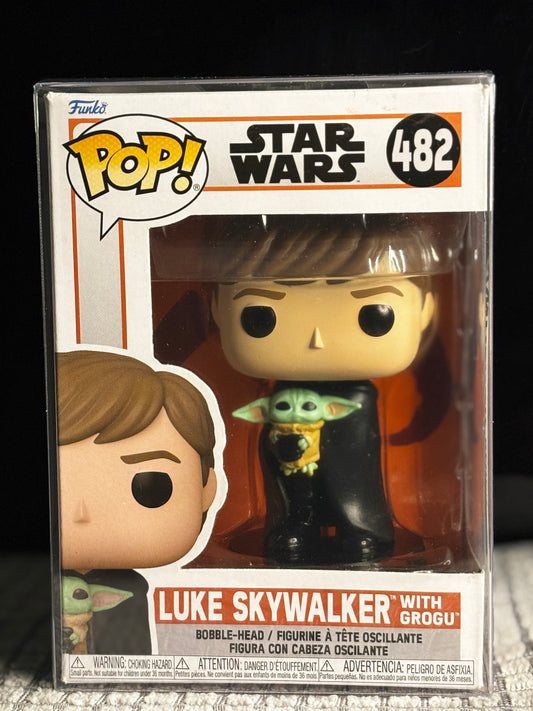 Funko Pop! Star Wars: Luke Skywalker with Grogu #482 – Mandalorian Finale Edition
