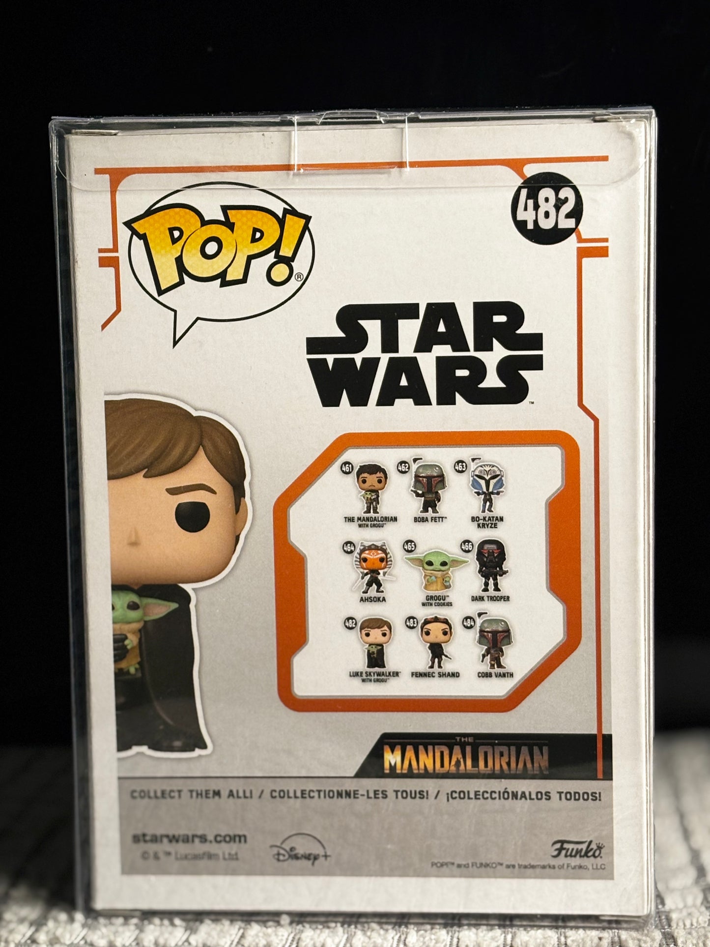 Funko Pop! Star Wars: Luke Skywalker with Grogu #482 β Mandalorian Finale Edition