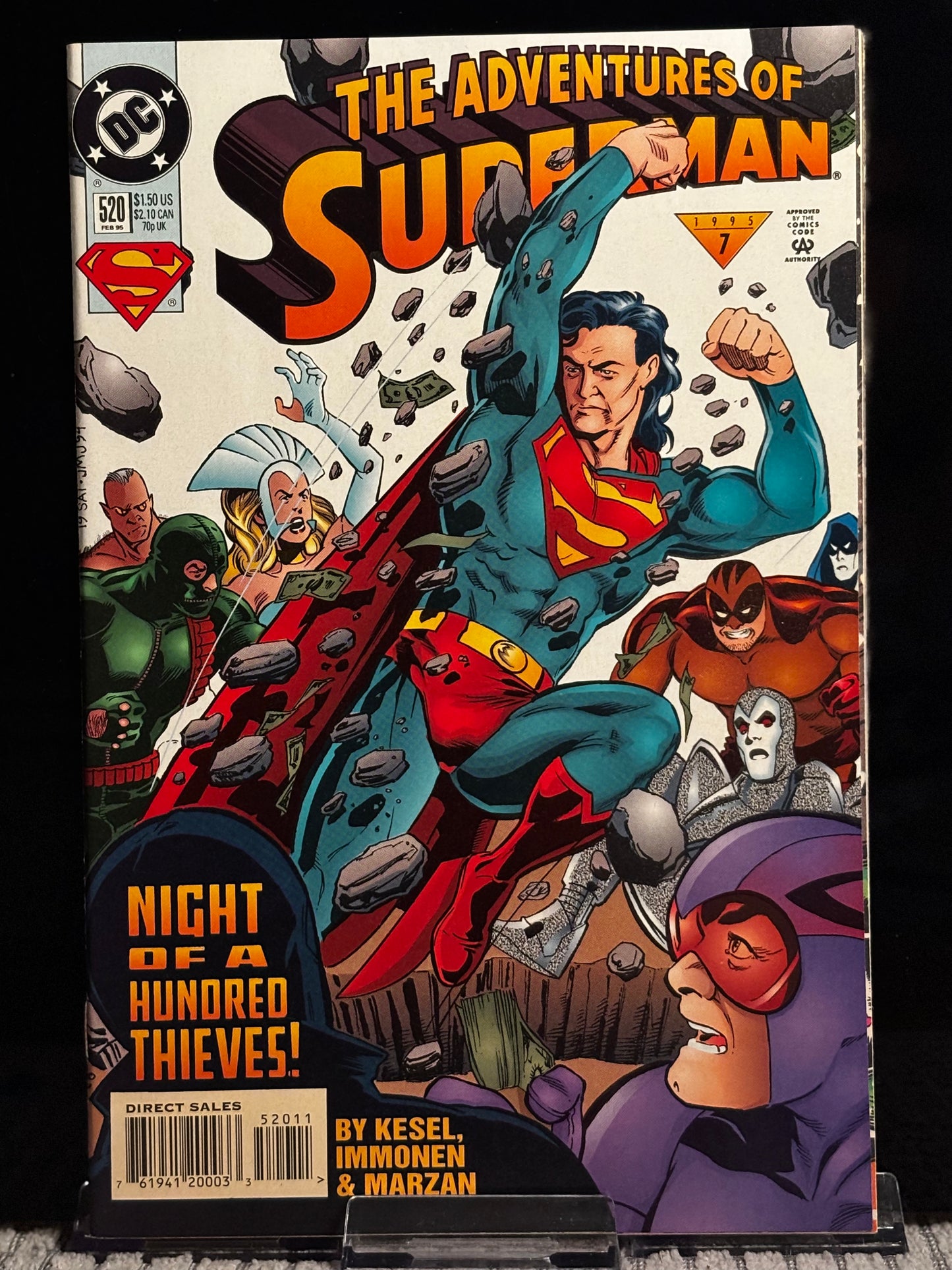 Adventures of Superman #503, 509, 511, 520, 542, 544 (1993–1996 DC) VF/NM Superman Comic Lot