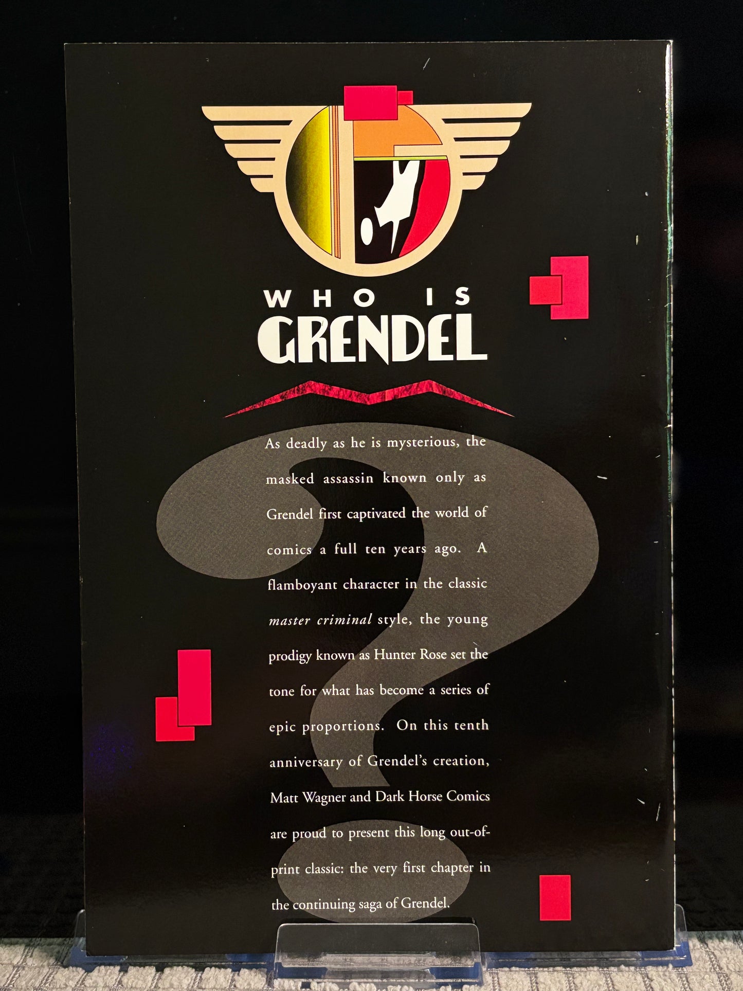 Grendel: Devil by the Deed #1 (1993 Dark Horse) VF/NM Matt Wagner Hunter Rose Origin Reprint