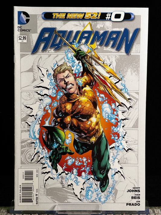 Aquaman #0, 4, 5, 7–10 (2011 DC New 52) VF/NM Geoff Johns Throne of Atlantis Prelude Lot