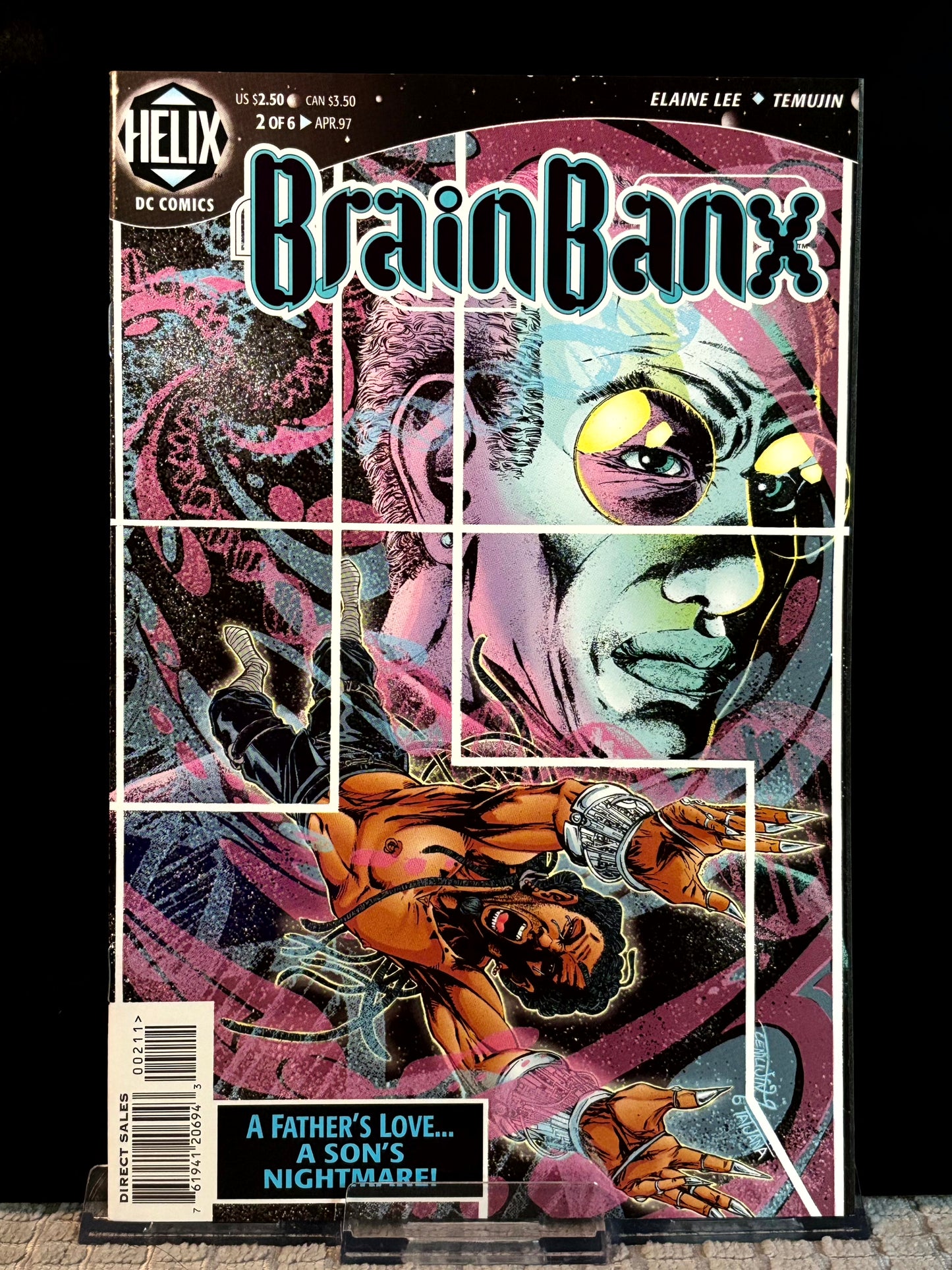 BrainBanx #2, 4, 5 (1997 Helix DC) VF/NM Cyberpunk Sci-Fi George Freeman Elaine Lee Lot