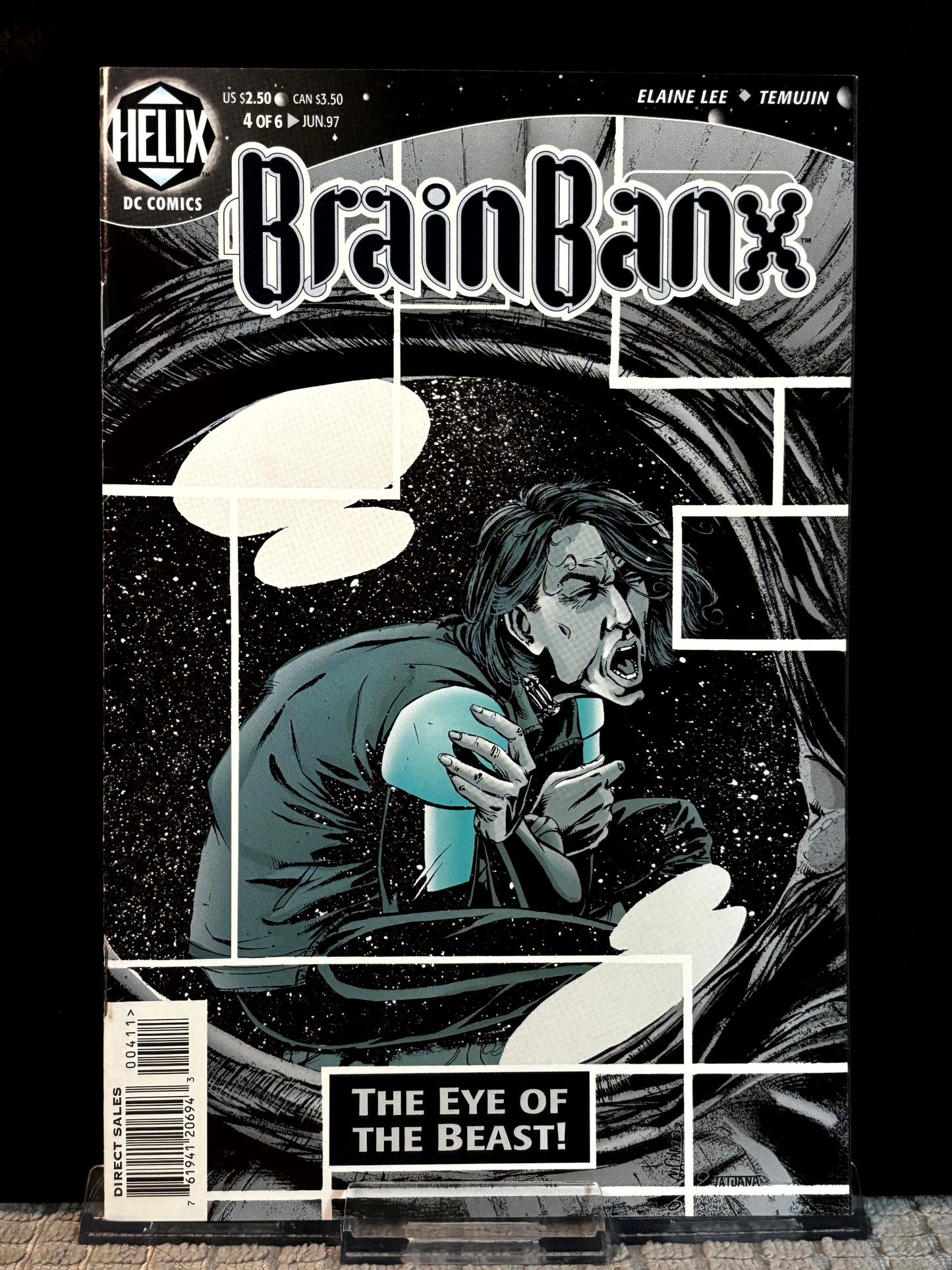 BrainBanx #2, 4, 5 (1997 Helix DC) VF/NM Cyberpunk Sci-Fi George Freeman Elaine Lee Lot