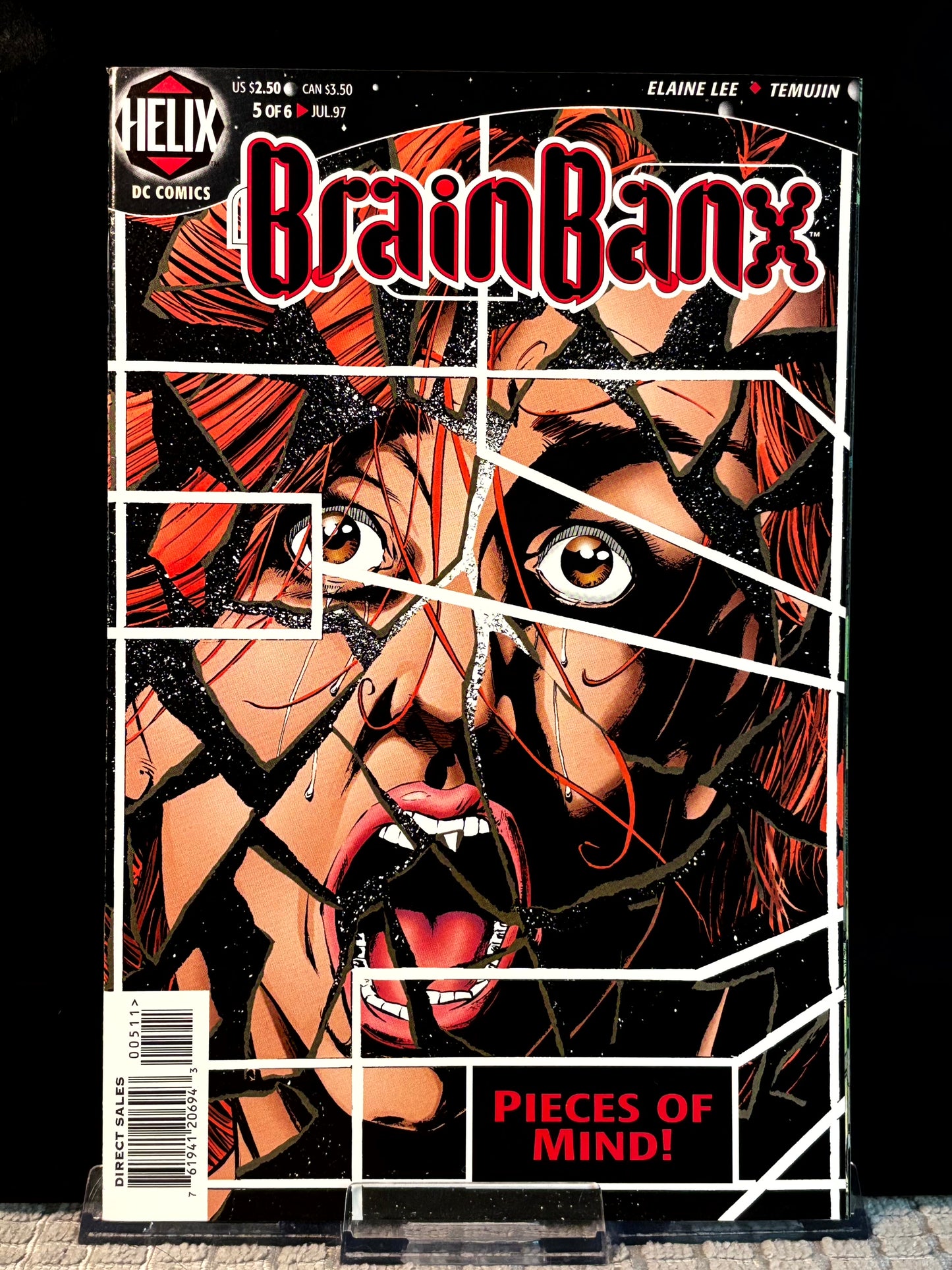 BrainBanx #2, 4, 5 (1997 Helix DC) VF/NM Cyberpunk Sci-Fi George Freeman Elaine Lee Lot