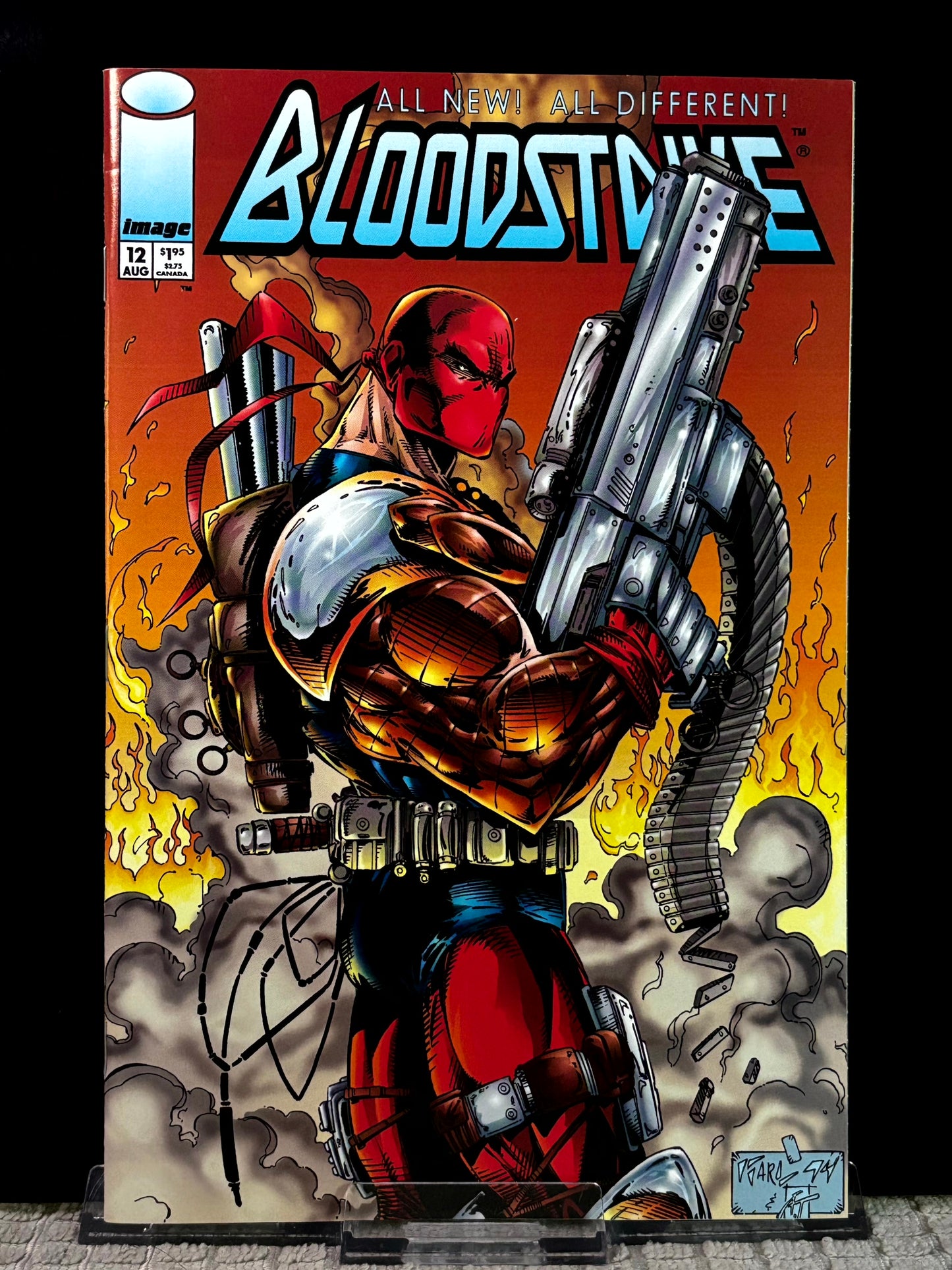 Bloodstrike #1, 2, 12, 13 (1993 Image Comics) VF/NM Rob Liefeld 90s Action Superteam Lot