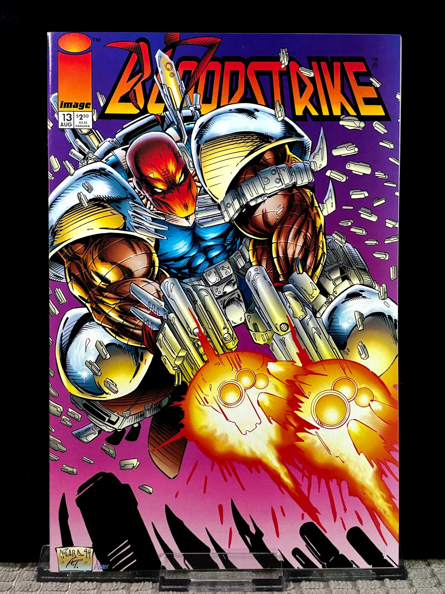 Bloodstrike #1, 2, 12, 13 (1993 Image Comics) VF/NM Rob Liefeld 90s Action Superteam Lot