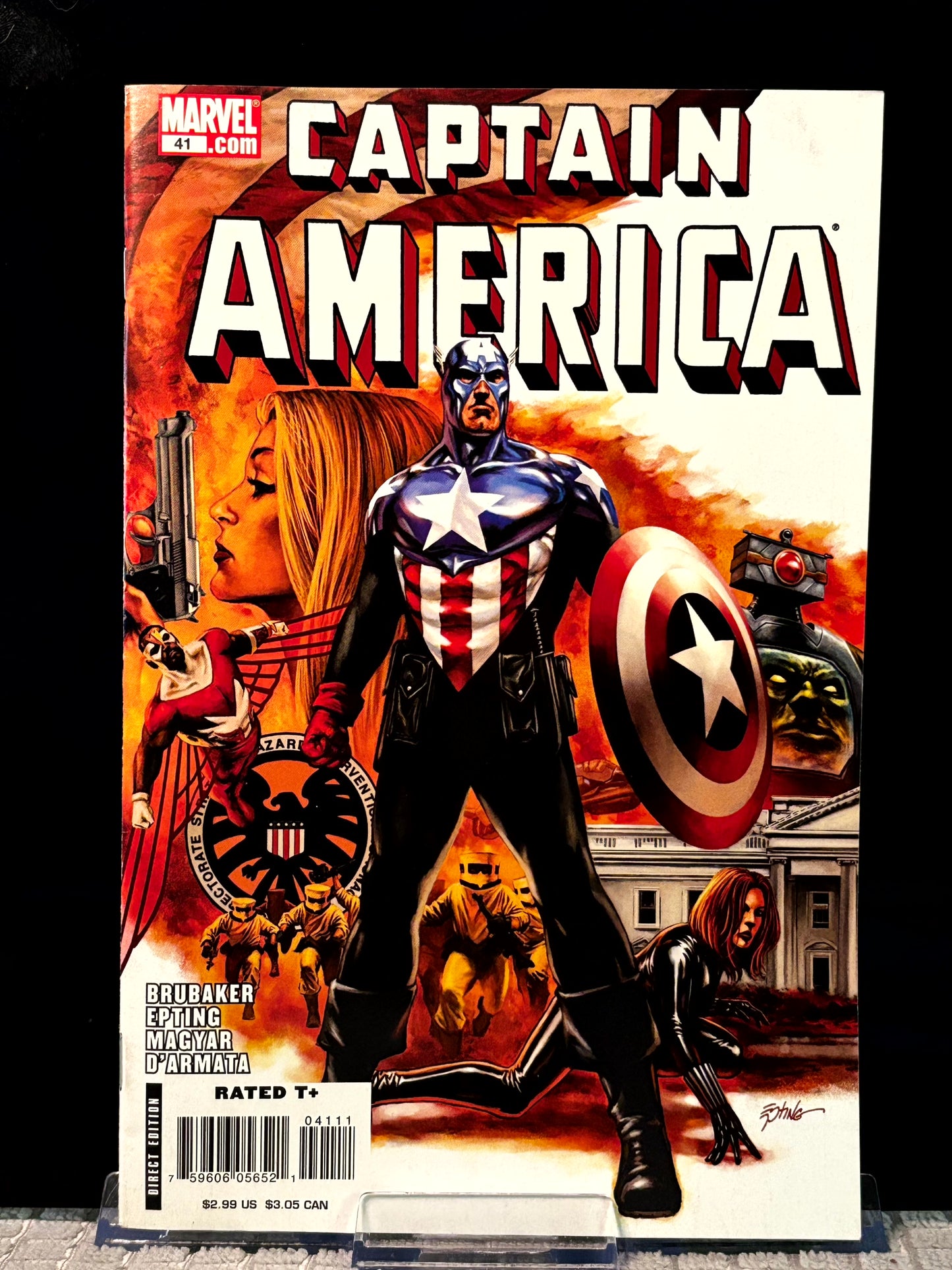 Captain America #28, 32, 35, 37, 41, 604, 607, 609, 614 (2005 Marvel) VF/NM Brubaker Bucky Cap Reborn Lot