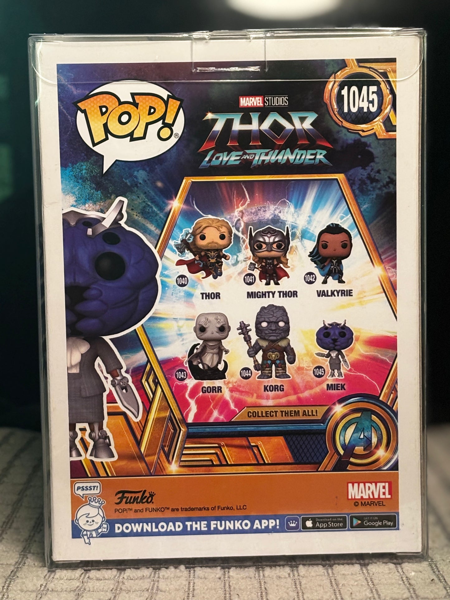 Funko Pop Marvel Miek #1045 – Vinyl Figure IN BOX – Thor: Love and Thunder Korg's Ally MCU Collectible