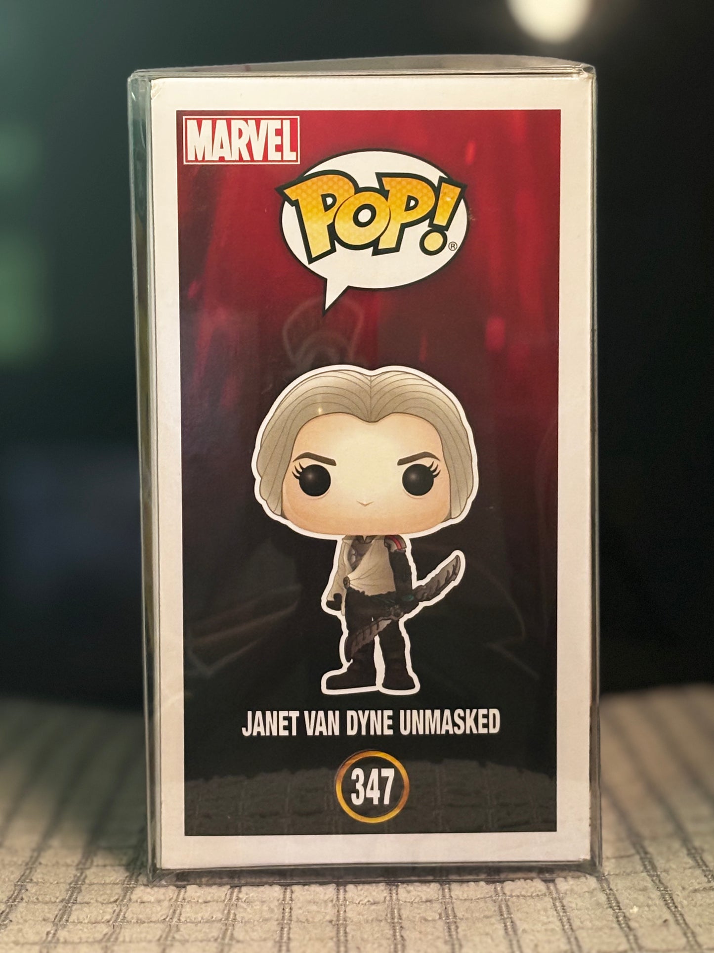 Funko Pop Marvel Janet Van Dyne #347 (Unmasked) – Vinyl Figure IN BOX – Ant-Man and the Wasp MCU Exclusive