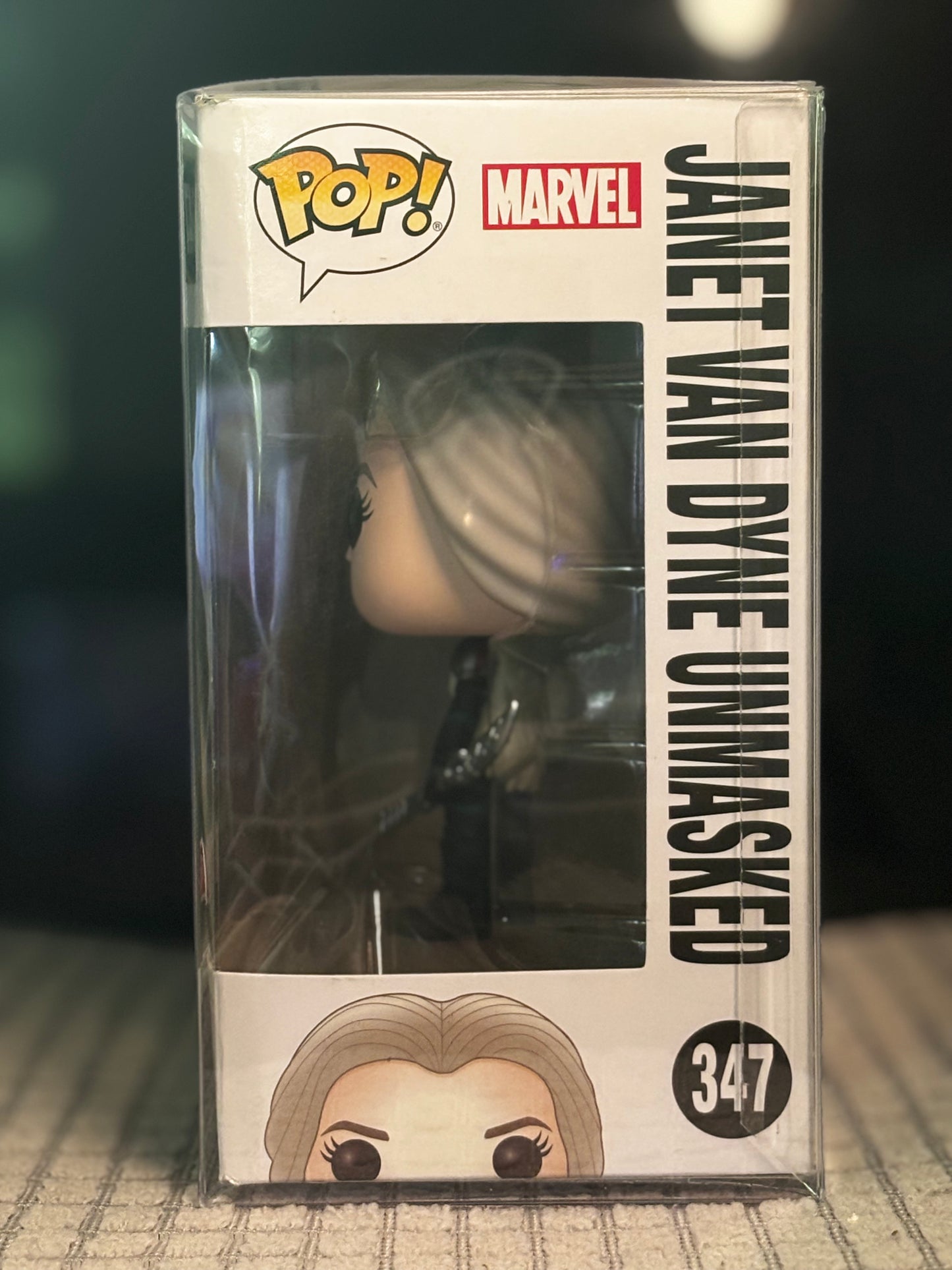 Funko Pop Marvel Janet Van Dyne #347 (Unmasked) – Vinyl Figure IN BOX – Ant-Man and the Wasp MCU Exclusive