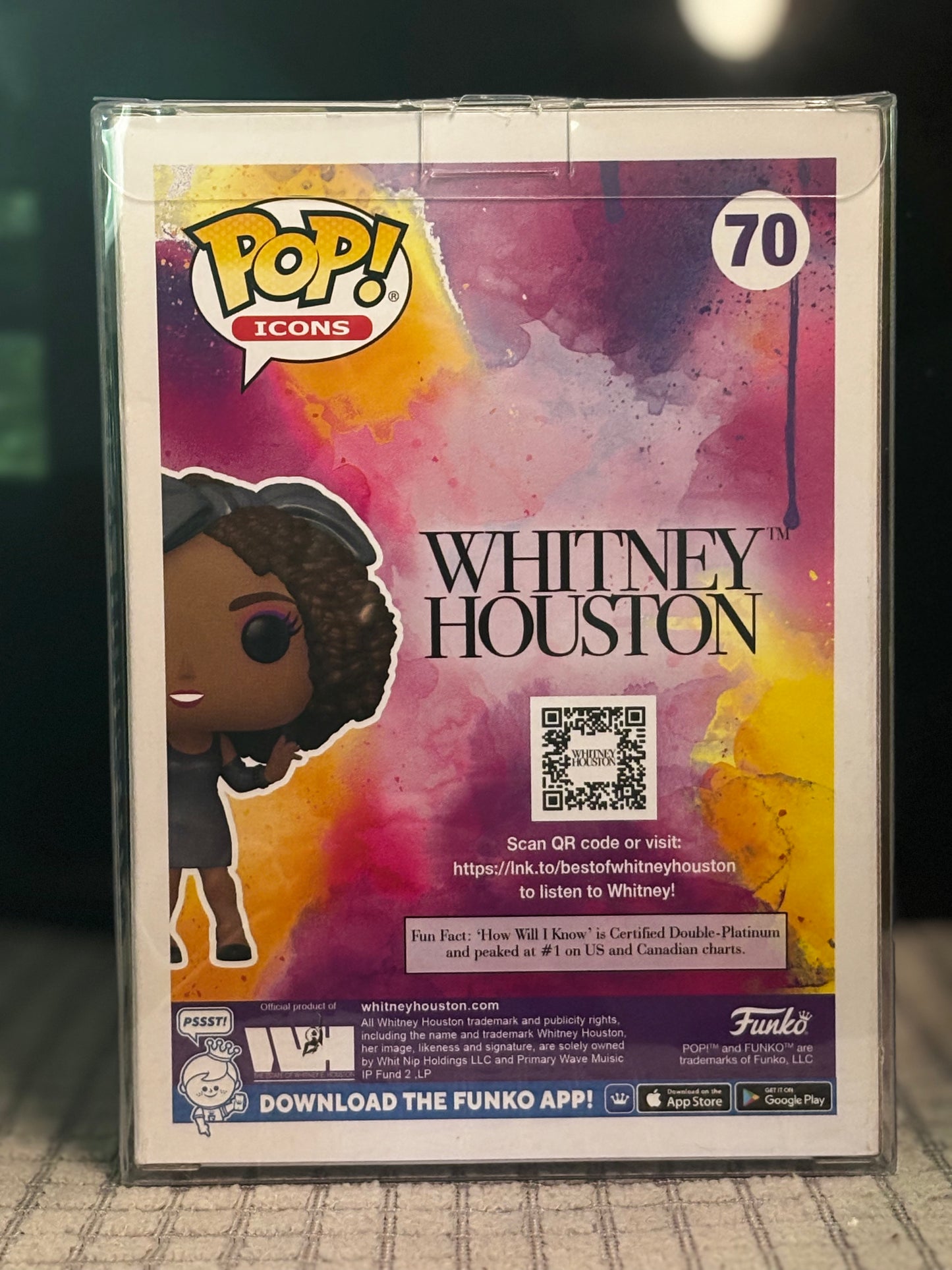 Funko Pop Whitney Houston #70 – Vinyl Figure IN BOX – Pop Rocks Music Legend Collectible