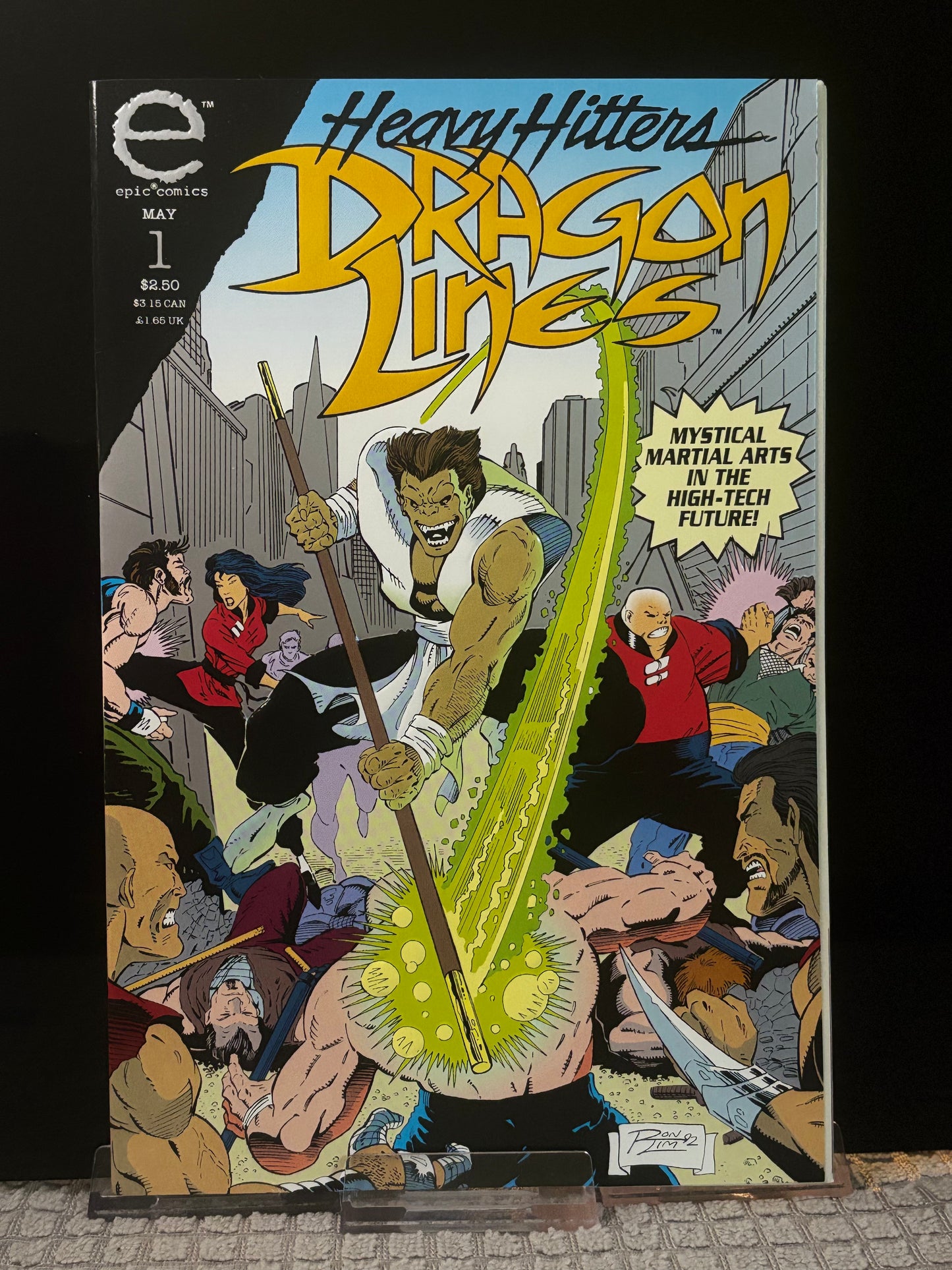 Dragon Lines #1 & 3 (1993 Caliber Press) VF/NM – Martial Arts Action Fantasy Indie Comic Set