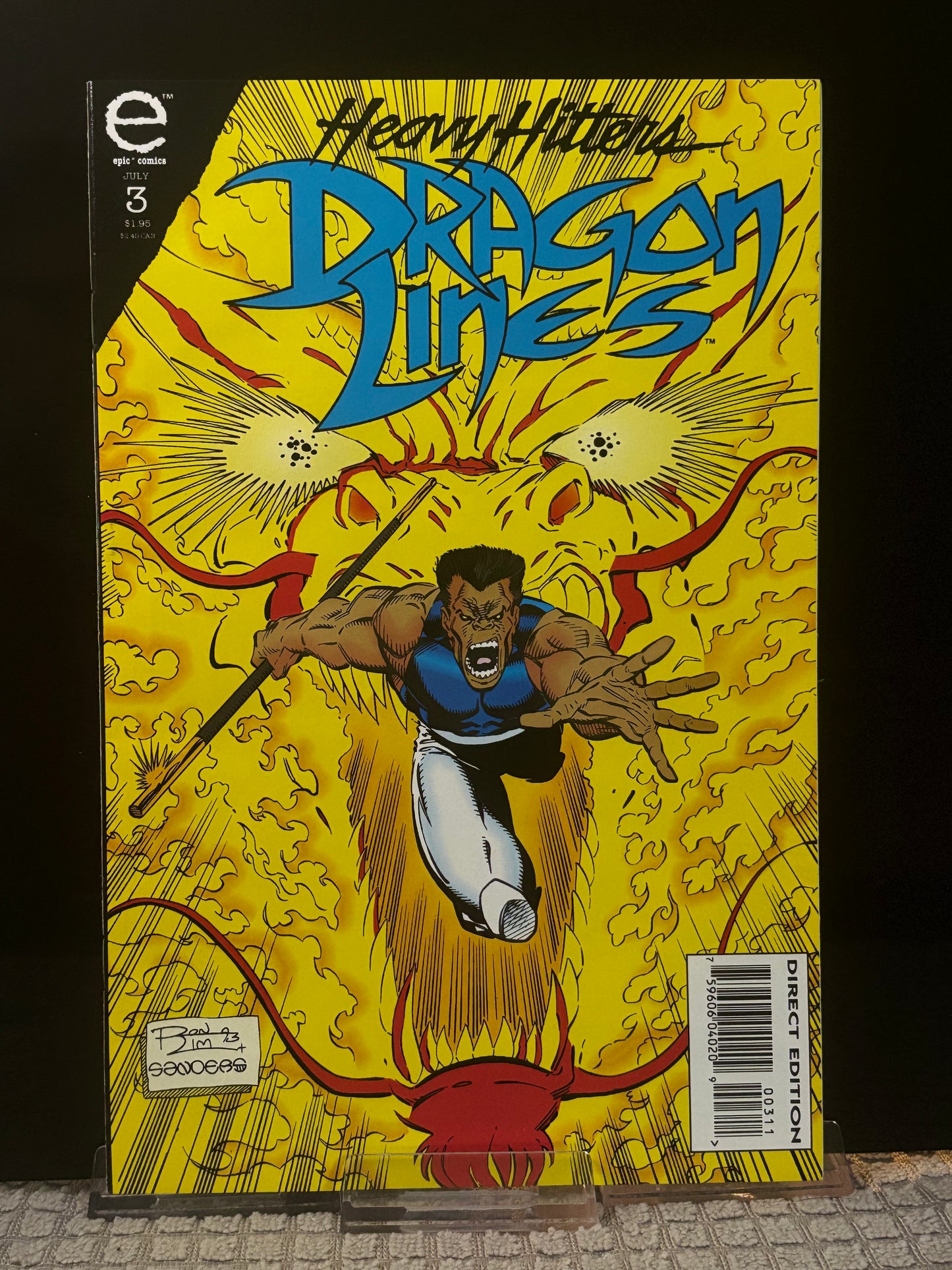 Dragon Lines #1 & 3 (1993 Caliber Press) VF/NM – Martial Arts Action Fantasy Indie Comic Set
