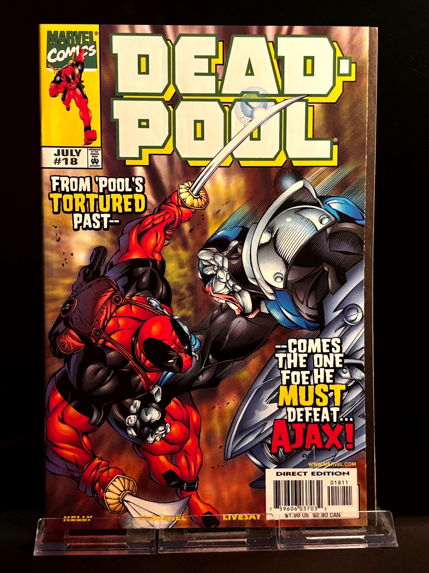 Deadpool #17, 18 (1997 Marvel) VF/NM – Joe Kelly Cult Classic Era, Blind Al Captivity Arc, Typhoid Mary Returns