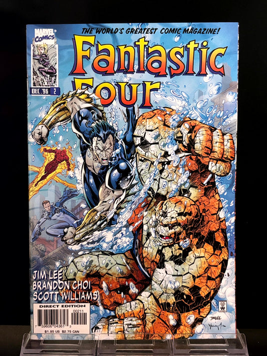 Fantastic Four #2, 13 (1996 Marvel Heroes Reborn) VF/NM – Jim Lee Reboot, Alternate Universe Origins, 90s Powerhouse Run