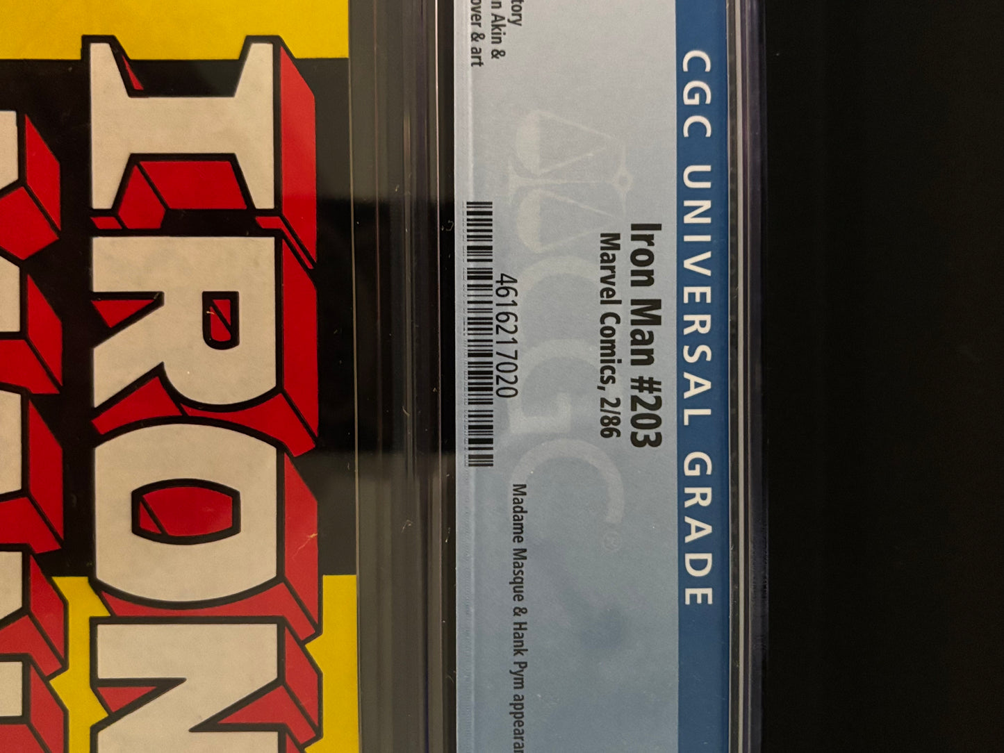 Iron Man #206 CGC 9.4 | Marvel 1986 | Tony Stark vs. Firepower Prelude | Armor Wars Era Begins!