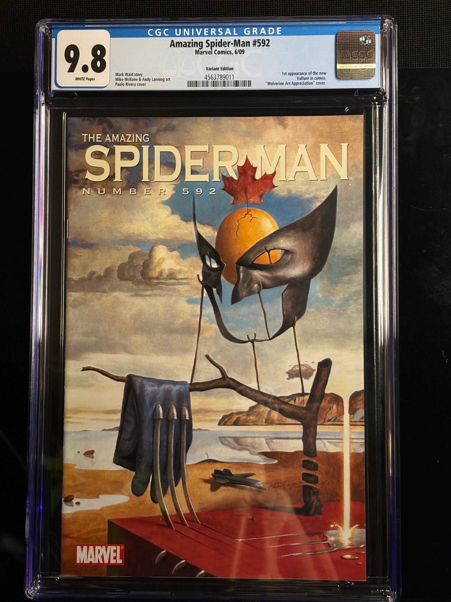 The Amazing Spider-Man #592 Wolverine Variant (2009 Marvel) CGC 9.8 | Mark Waid Story | NM/M