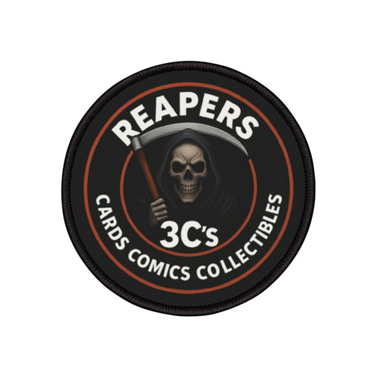 Reapers 3C’s Iron-On Patch – Grim Reaper Logo for Jackets, Vests & Collectors | Customizable Comic Club Accessory